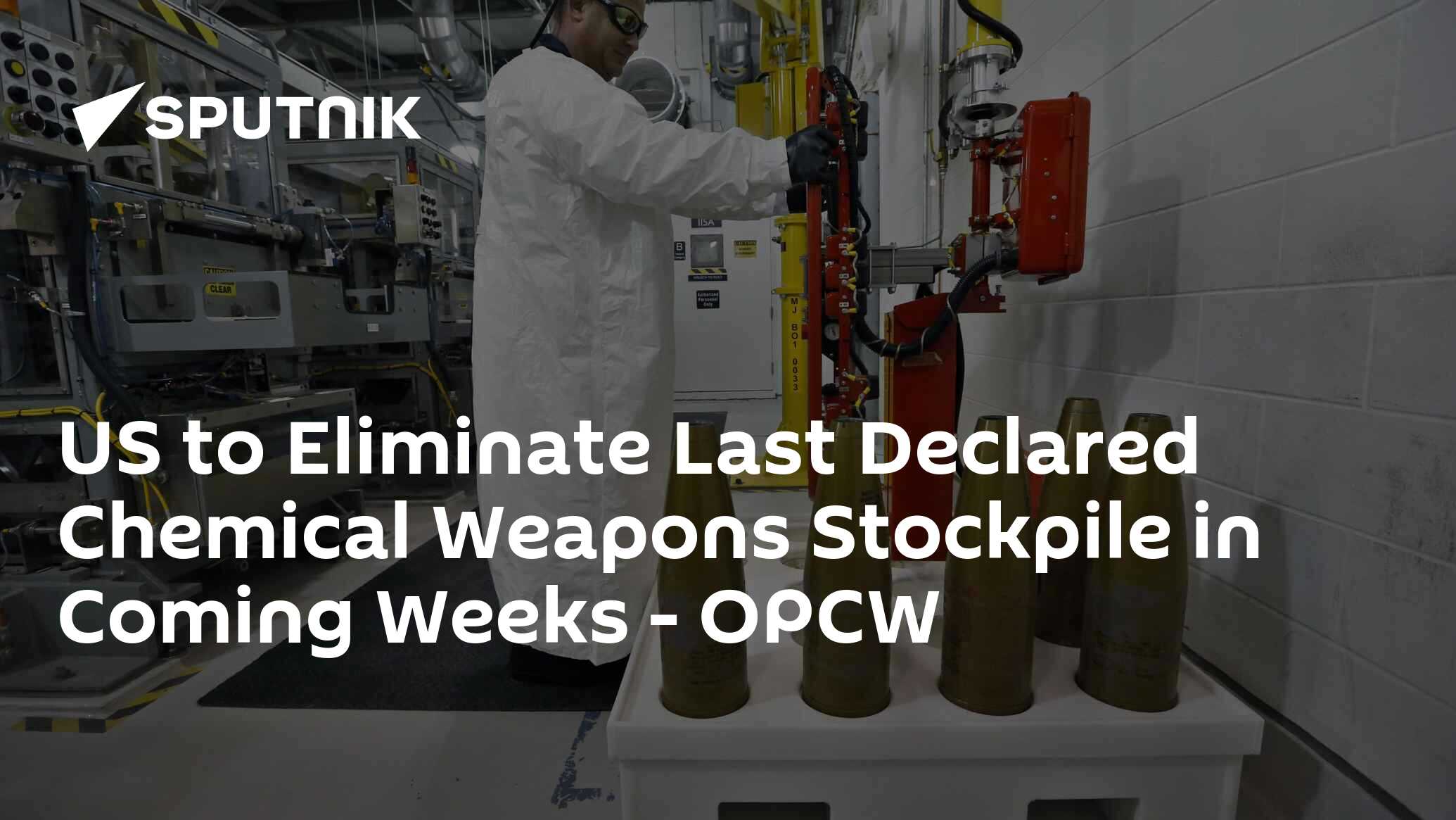 US to Eliminate Last Declared Chemical Weapons Stockpile in Coming
