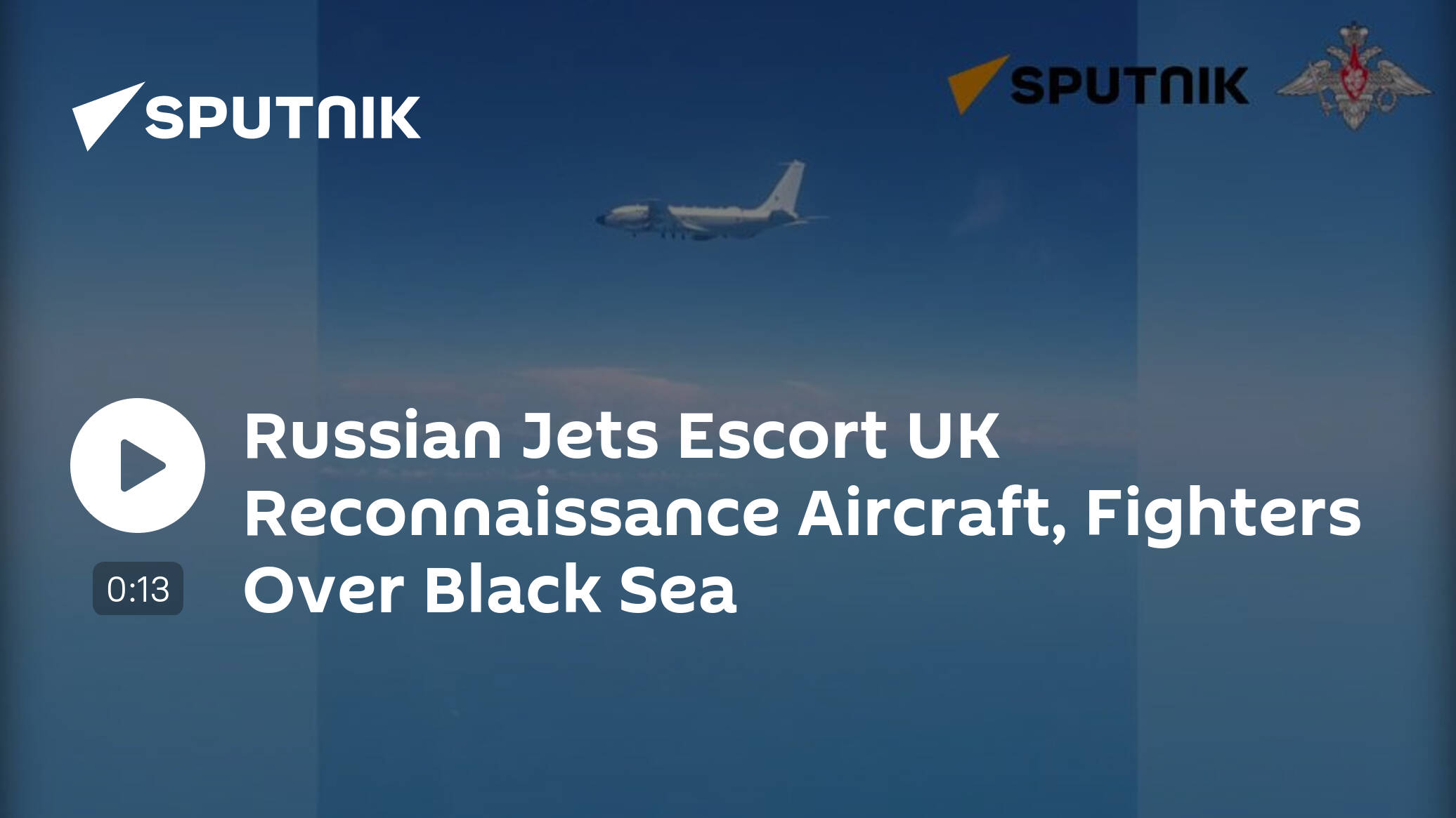 Russian Jets Escort UK Reconnaissance Aircraft, Fighters Over Black Sea