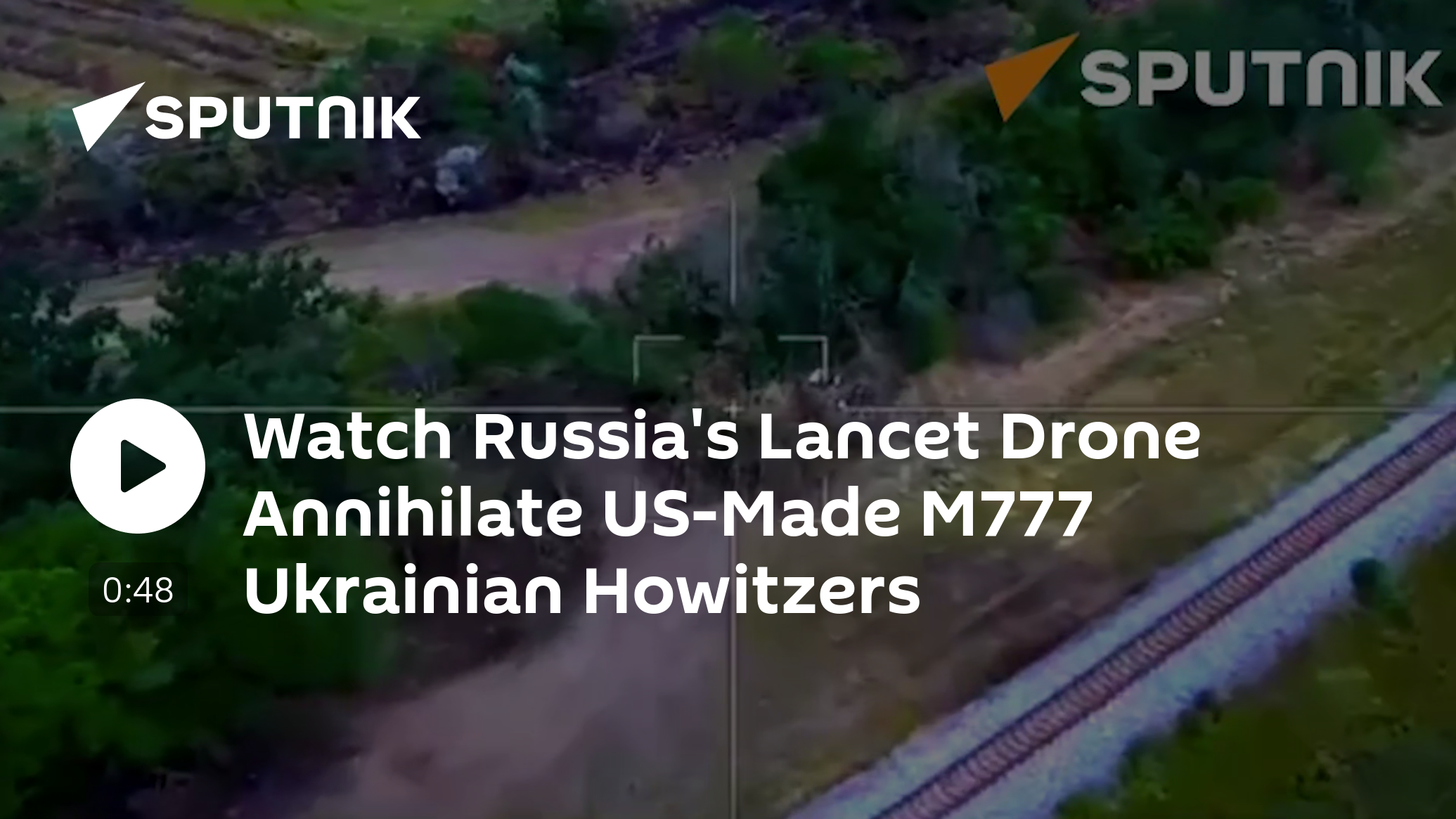 Watch Russia's Lancet Drone Annihilate US-Made M777 Ukrainian Howitzers