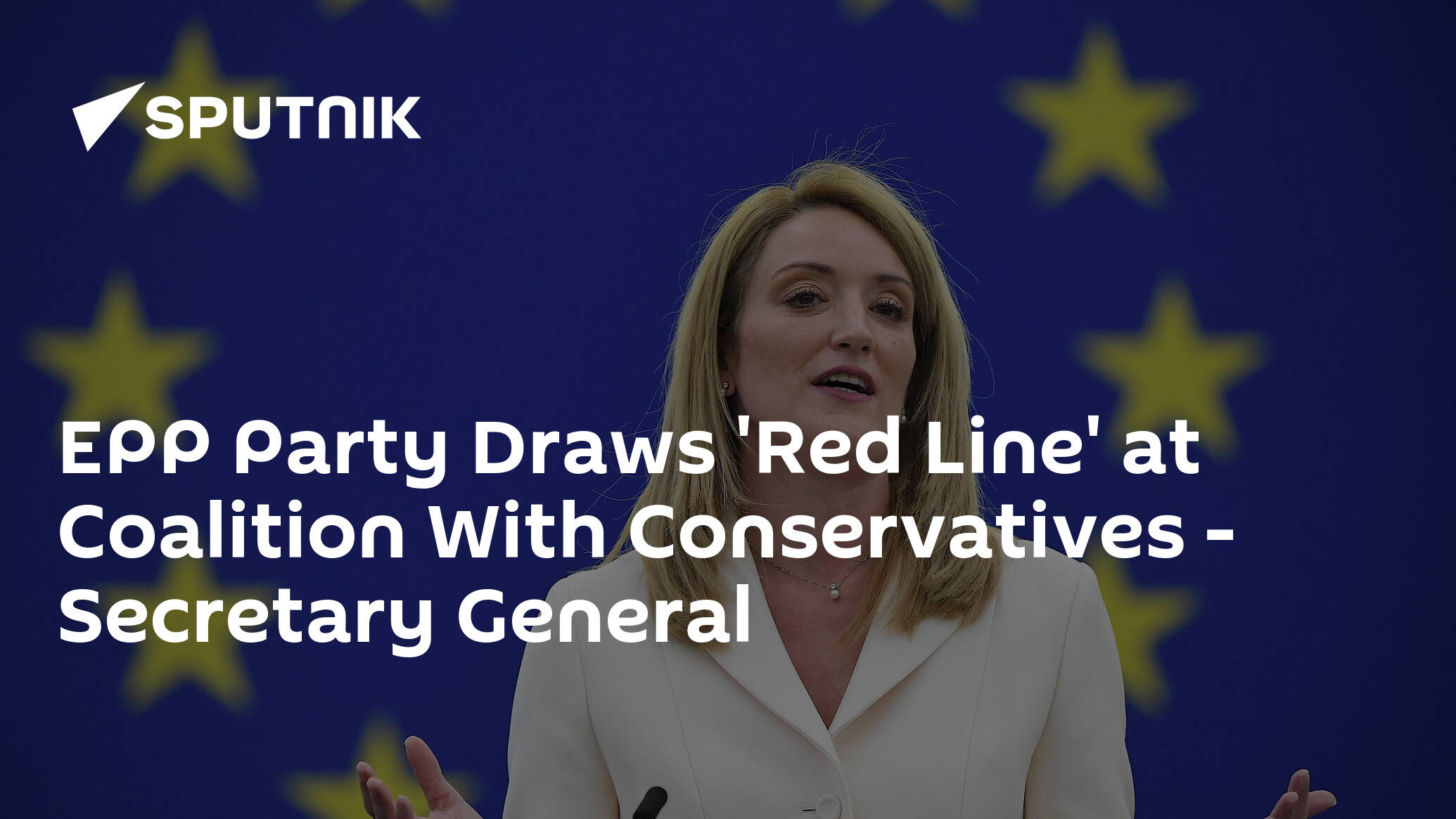 EPP Party Draws 'Red Line' at Coalition With Conservatives – Secretary General