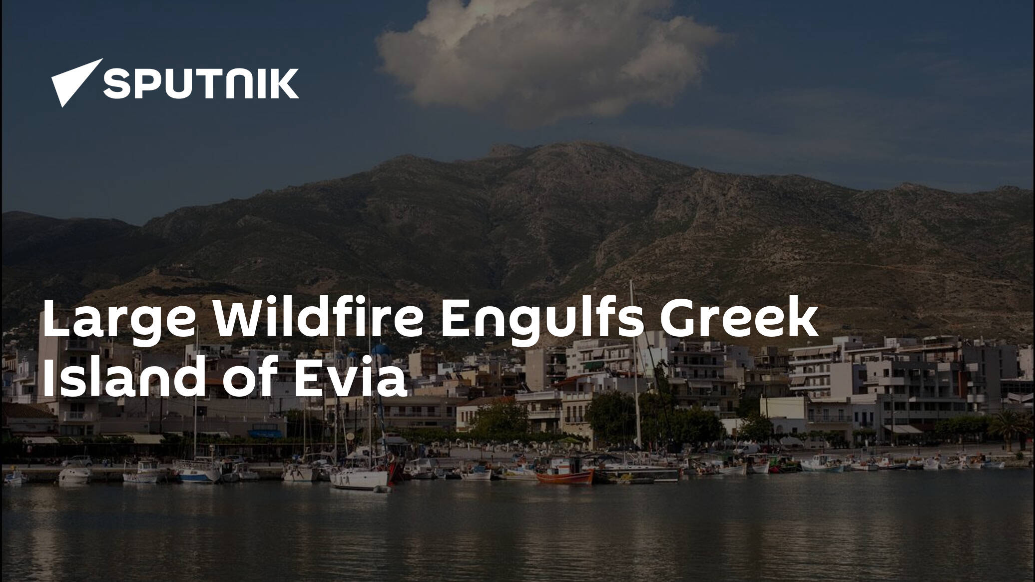 Large Wildfire Engulfs Greek Island of Evia