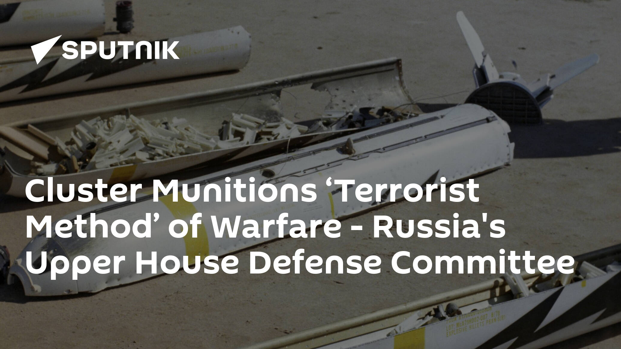 Cluster Munitions ‘Terrorist Method’ of Warfare – Russia's Upper House Defense Committee