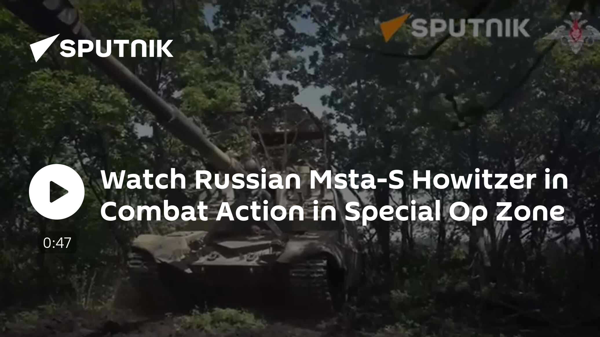Watch Russian Msta-S Howitzer in Combat Action in Special Op Zone - Vimarsana News