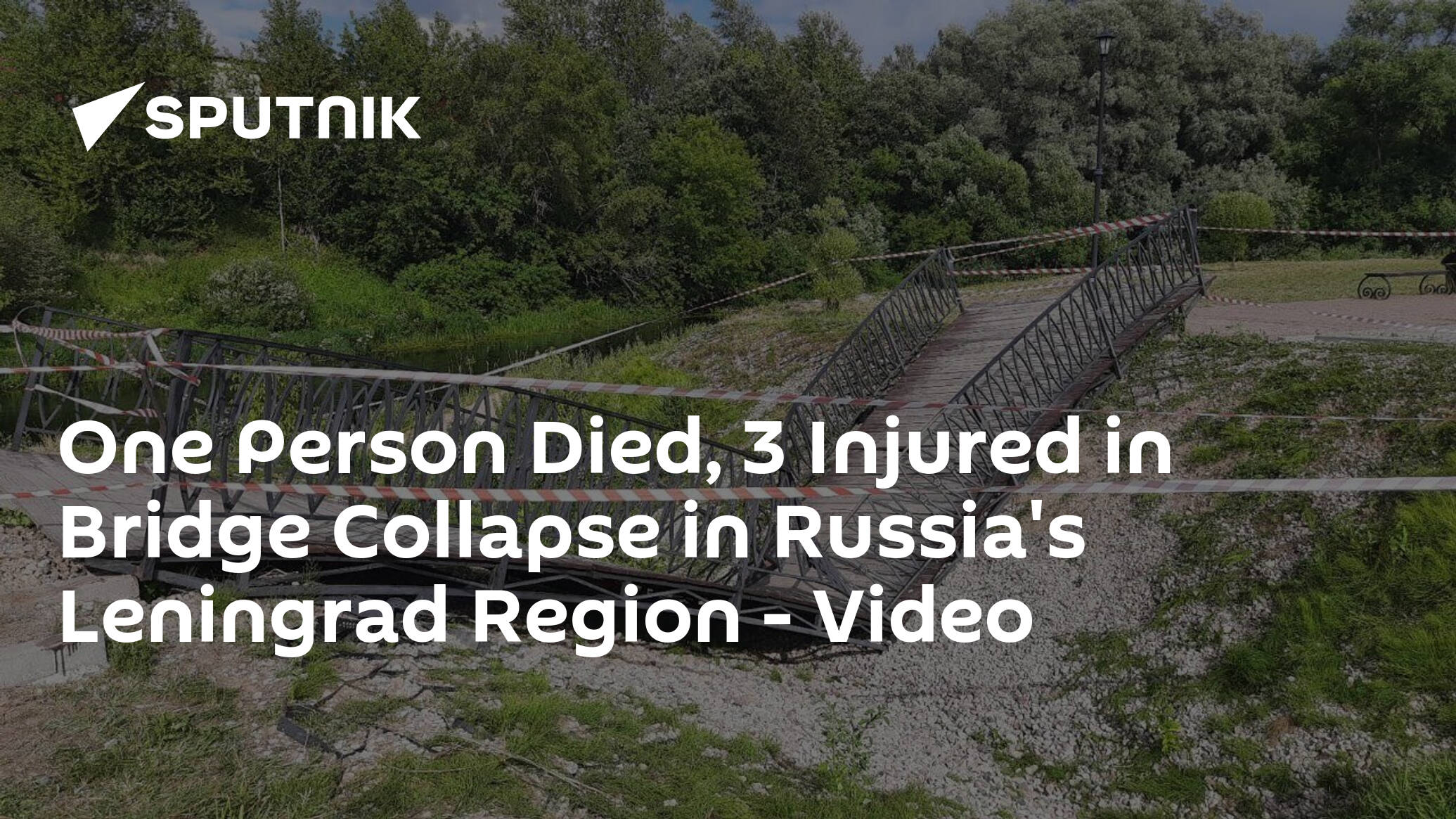 One Person Died, 3 Injured in Bridge Collapse in Russia's Leningrad Region – Video