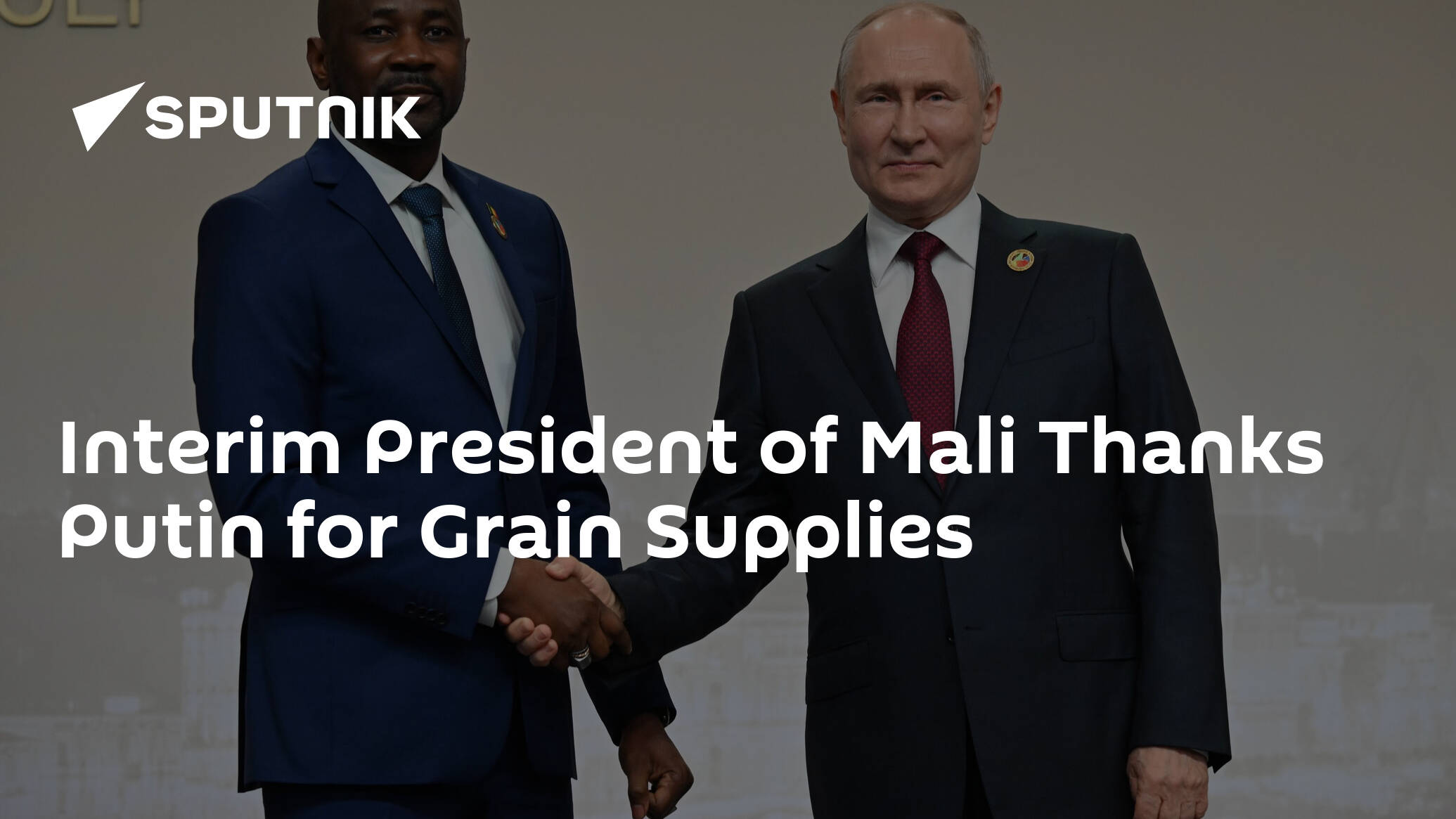 Interim President of Mali Thanks Putin for Grain Supplies