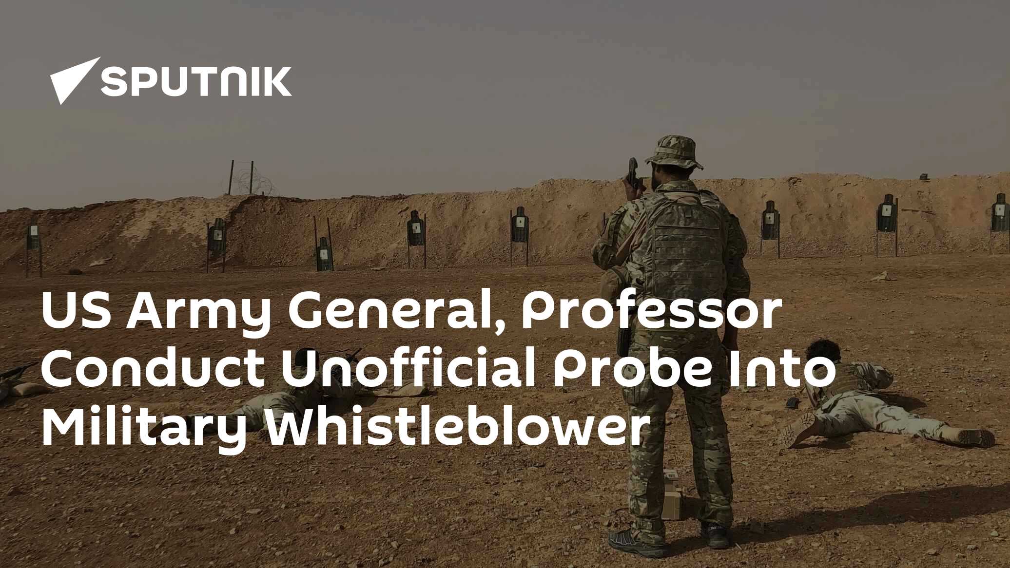 US Army General, Professor Conduct Unofficial Probe Into Military Whistleblower - Vimarsana News