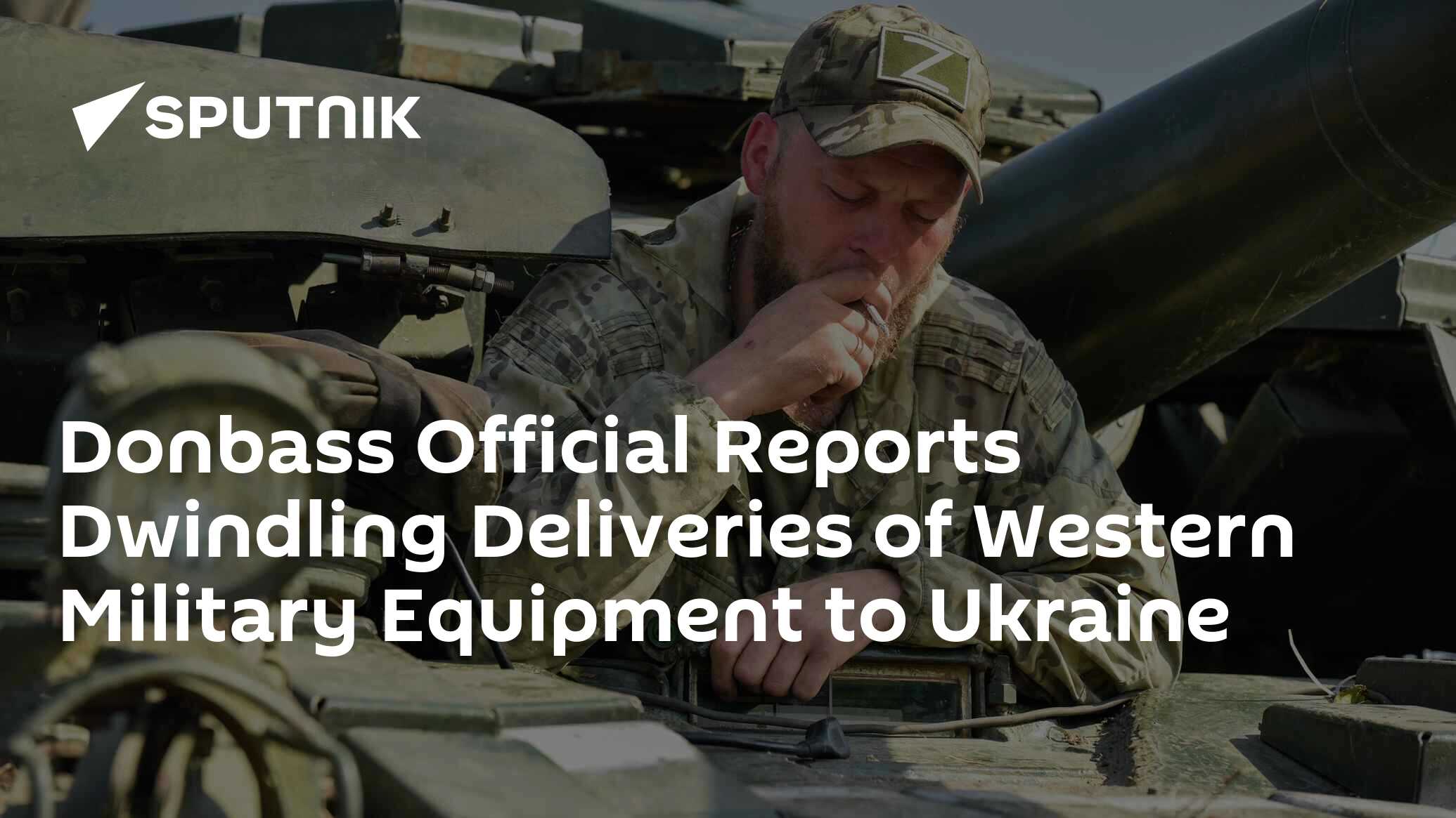 Donbass Official Reports Dwindling Deliveries Of Western Military 