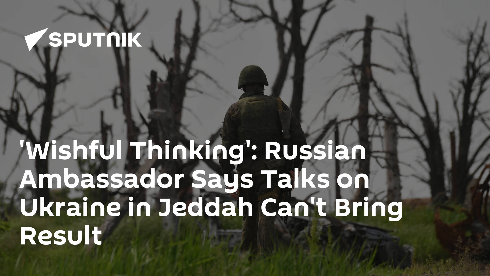 'Wishful Thinking': Antonov Says Talks on Ukraine in Jeddah Can't Bring Result