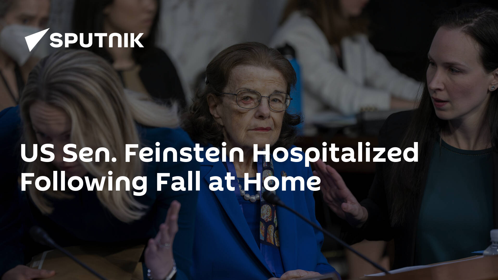 US Sen. Feinstein Hospitalized Following Fall at Home