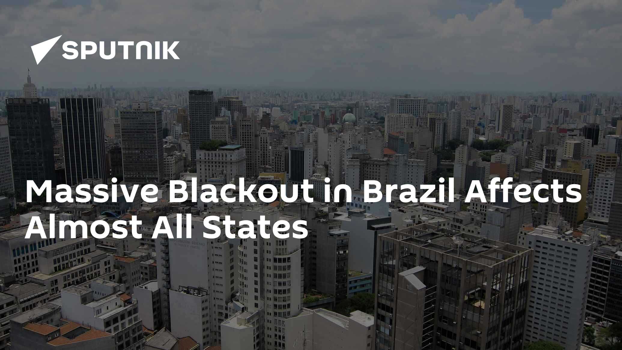 Massive Blackout in Brazil Affects Almost All States