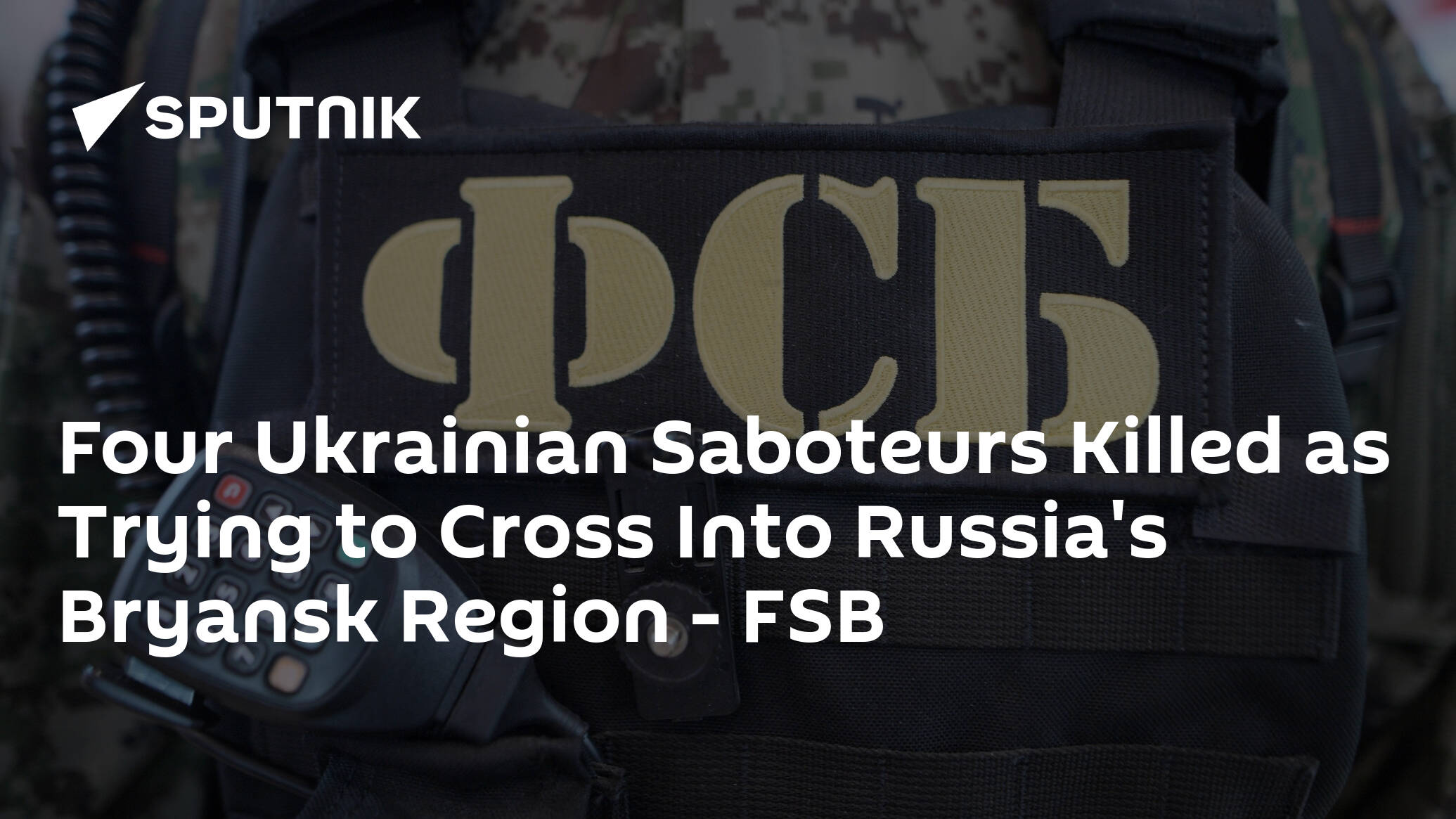 Four Ukrainian Saboteurs Killed as Trying to Cross Into Russia's Bryansk Region – FSB