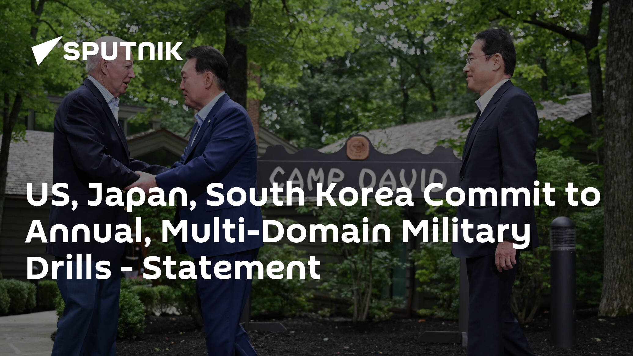 US, Japan, South Korea Commit to Annual, Multi-Domain Military Drills – Statement