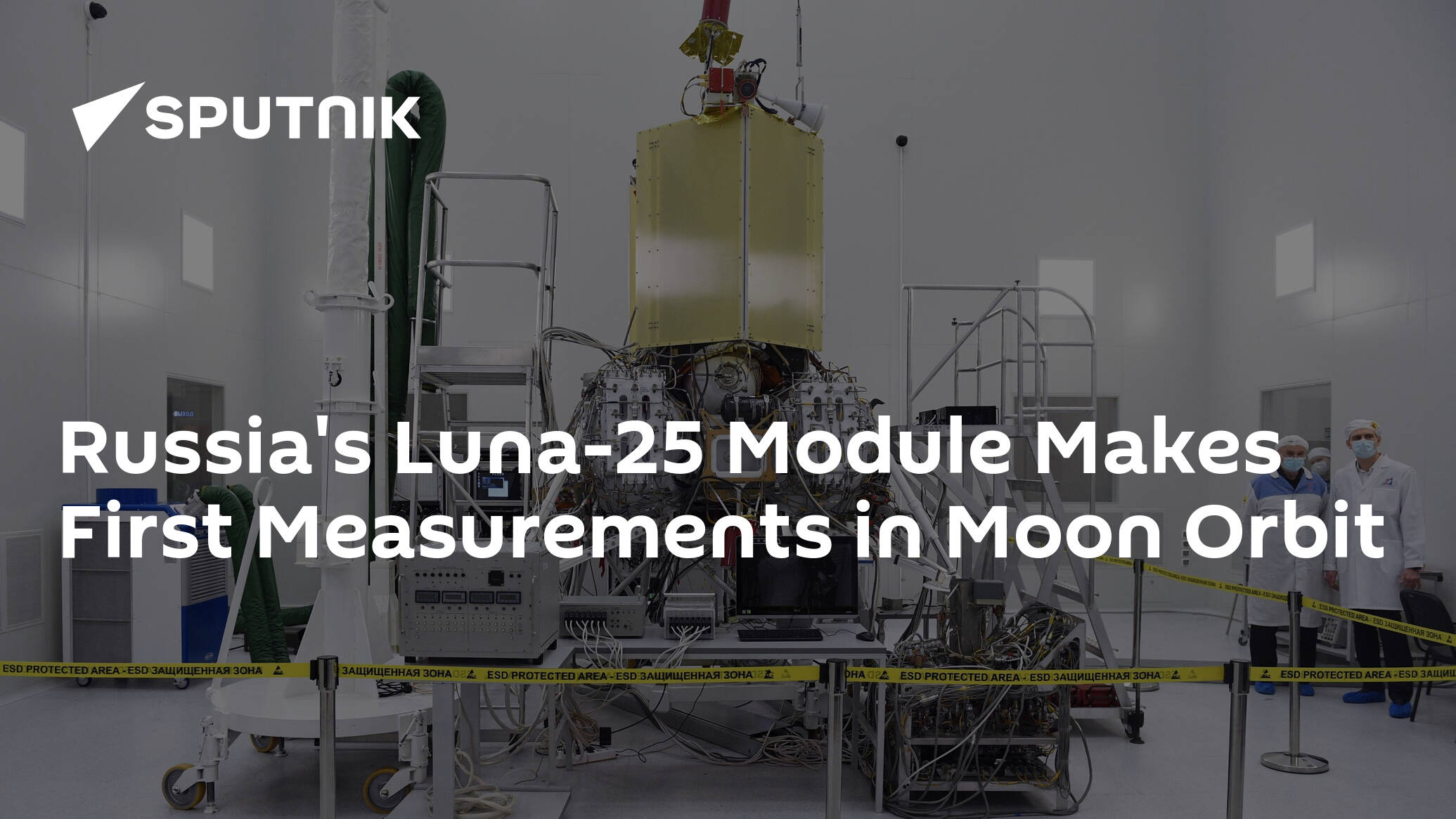 Russia's Luna-25 Module Makes First Measurements in Moon Orbit