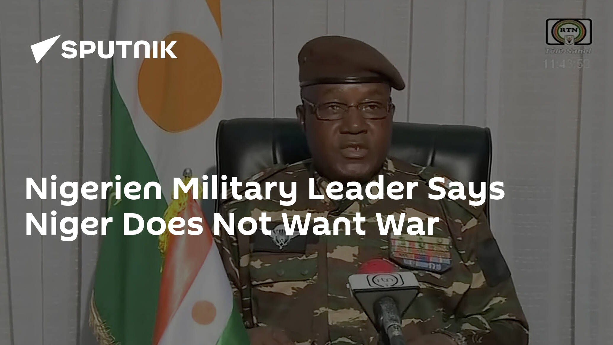 Nigerien Military Leader Says Niger Does Not Want War