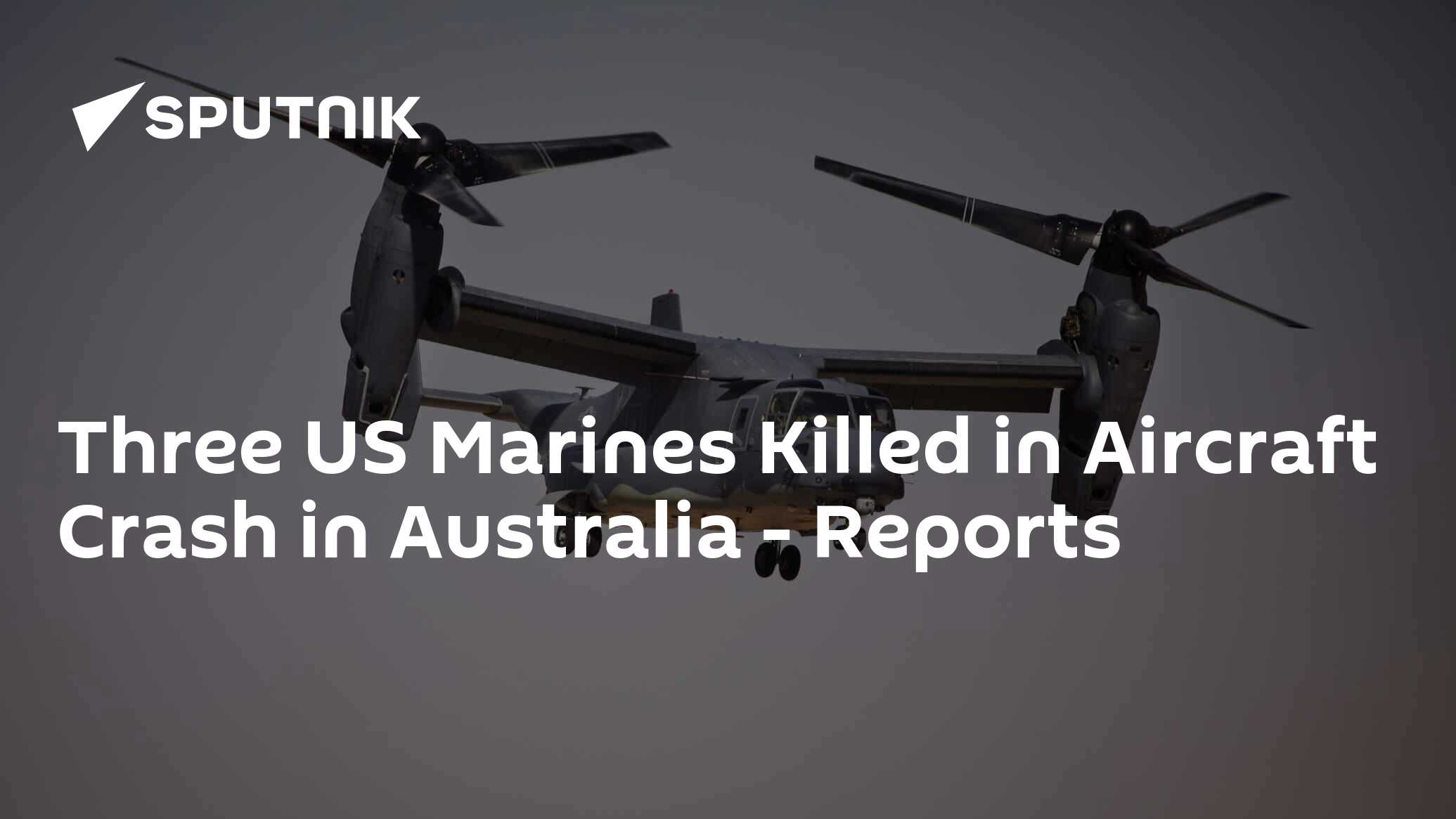 US Marines Rescued After Helicopter Crash in Australia - Reports