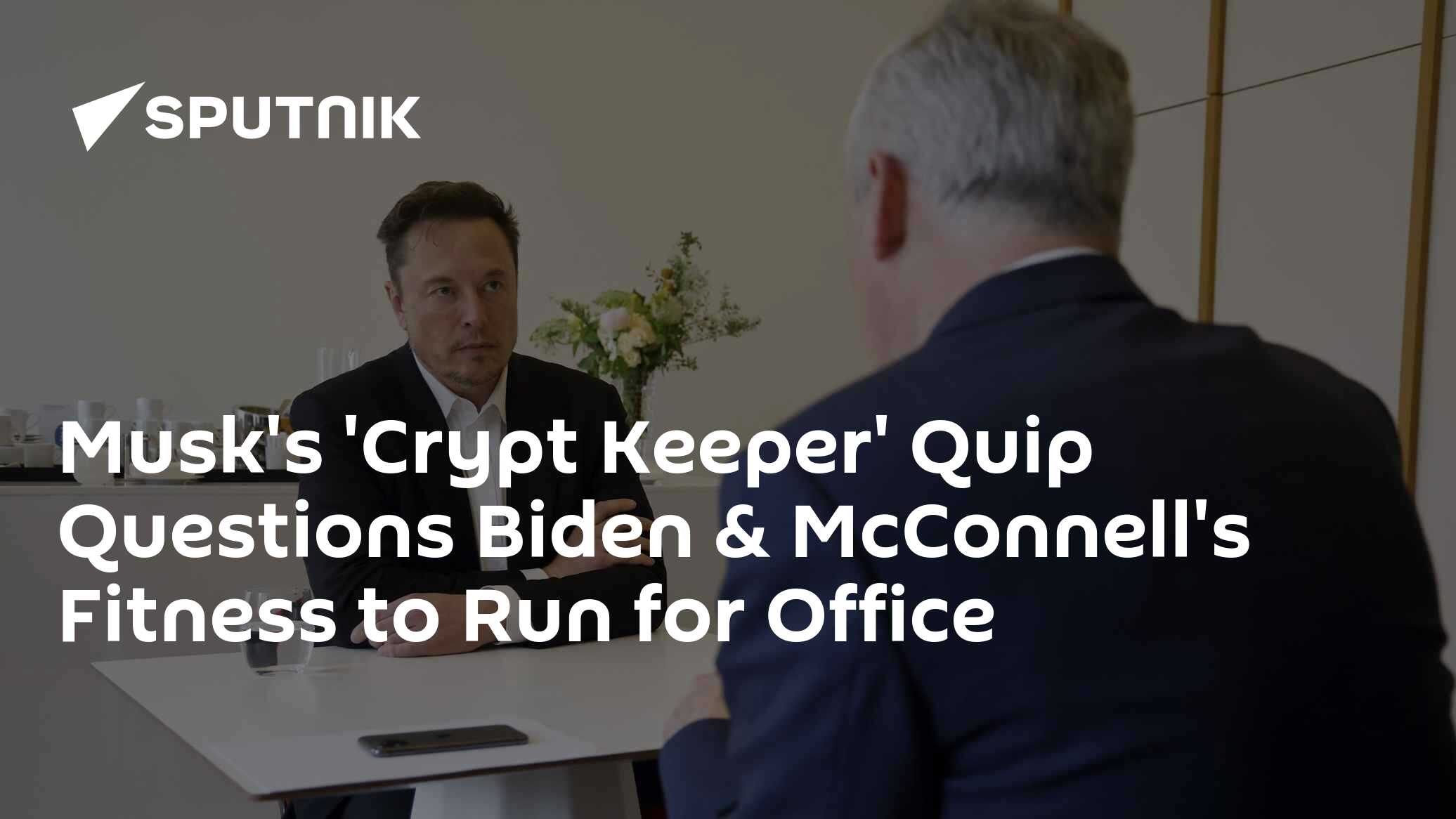 Musk's 'Crypt Keeper' Quip Questions Biden & McConnell's Fitness to Run for Office - Vimarsana News