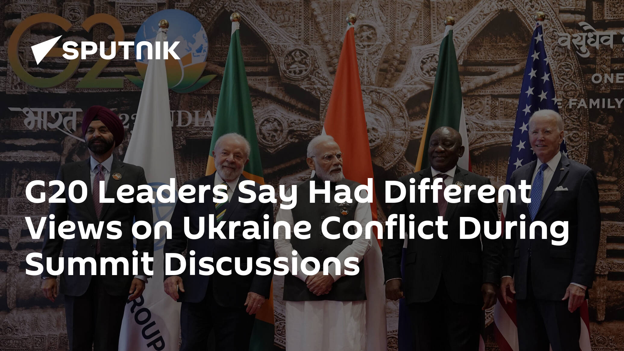 G20 Leaders Say Had Different Views on Ukraine Conflict During Summit Discussions