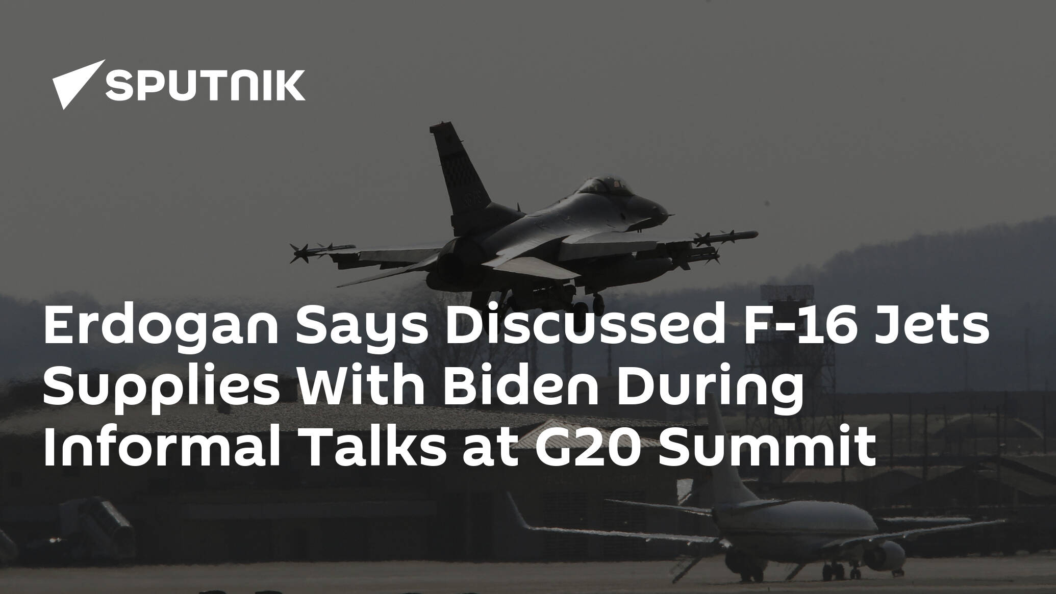 Erdogan Says Discussed F-16 Jets Supplies With Biden During Informal Talks at G20 Summit