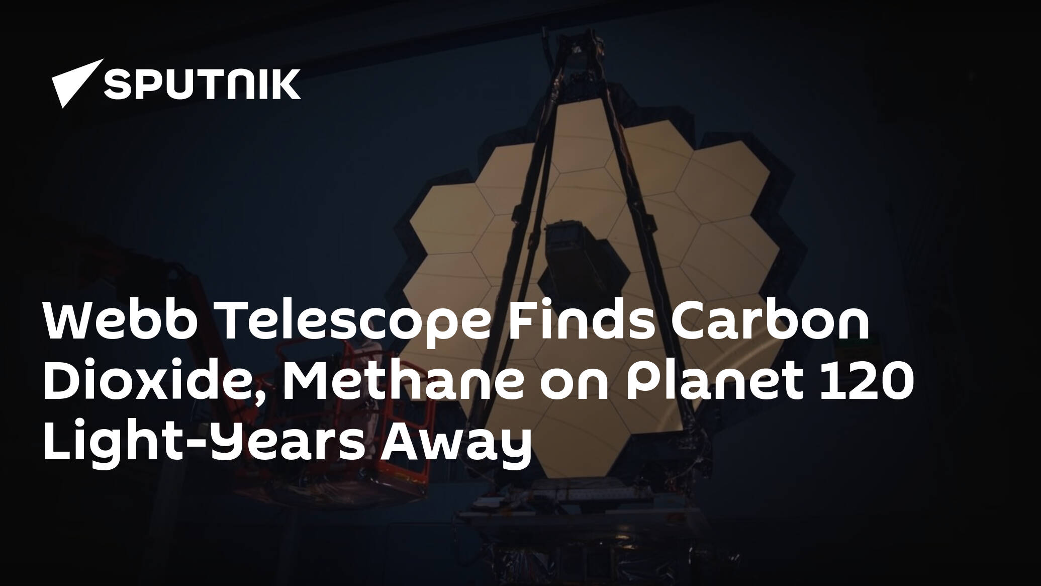 Webb Telescope Finds Carbon Dioxide, Methane on Planet 120 Light-Years Away