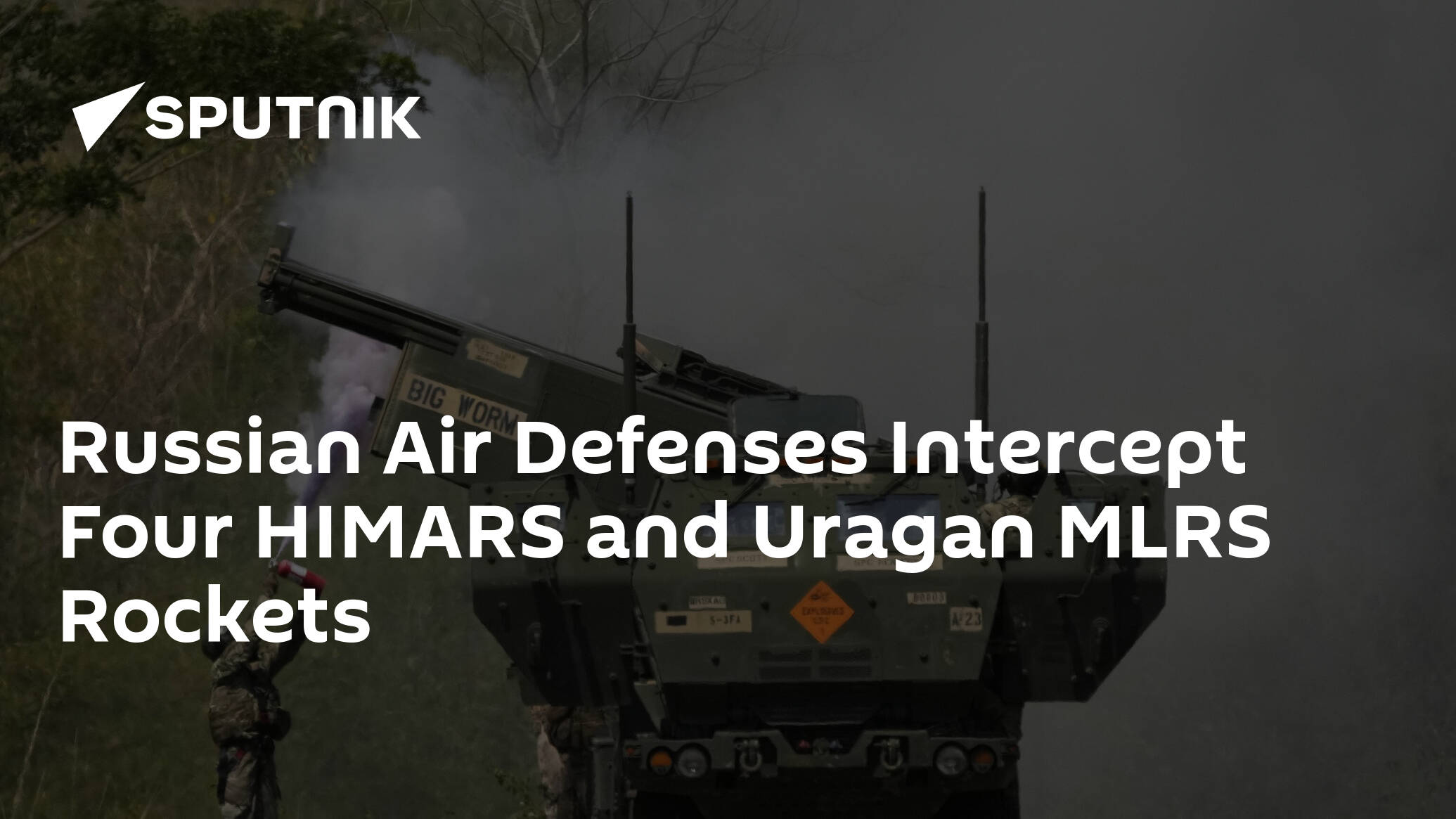 Russian Air Defenses Intercept Four HIMARS and Uragan MLRS Rockets