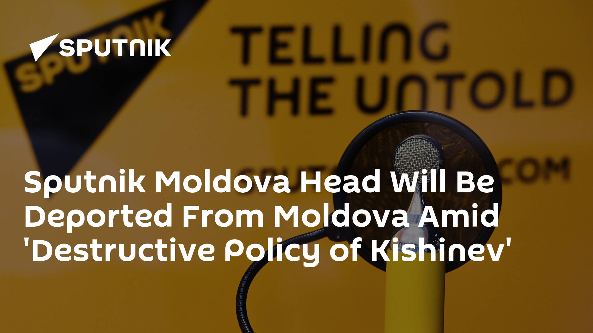 Sputnik Head: Destructive Policy of Kishinev Crosses All Adequate Boundaries of State Relations