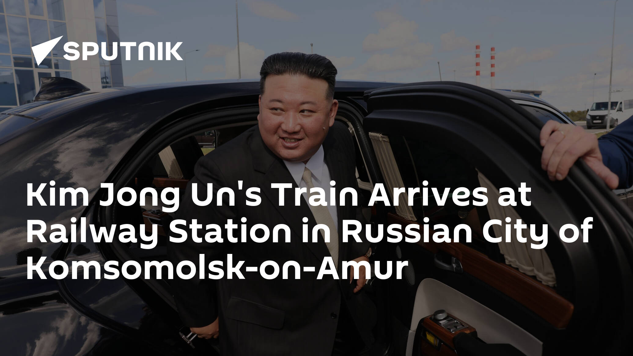 Kim Jong Un's Train Arrives at Railway Station in Russian City of Komsomolsk-on-Amur