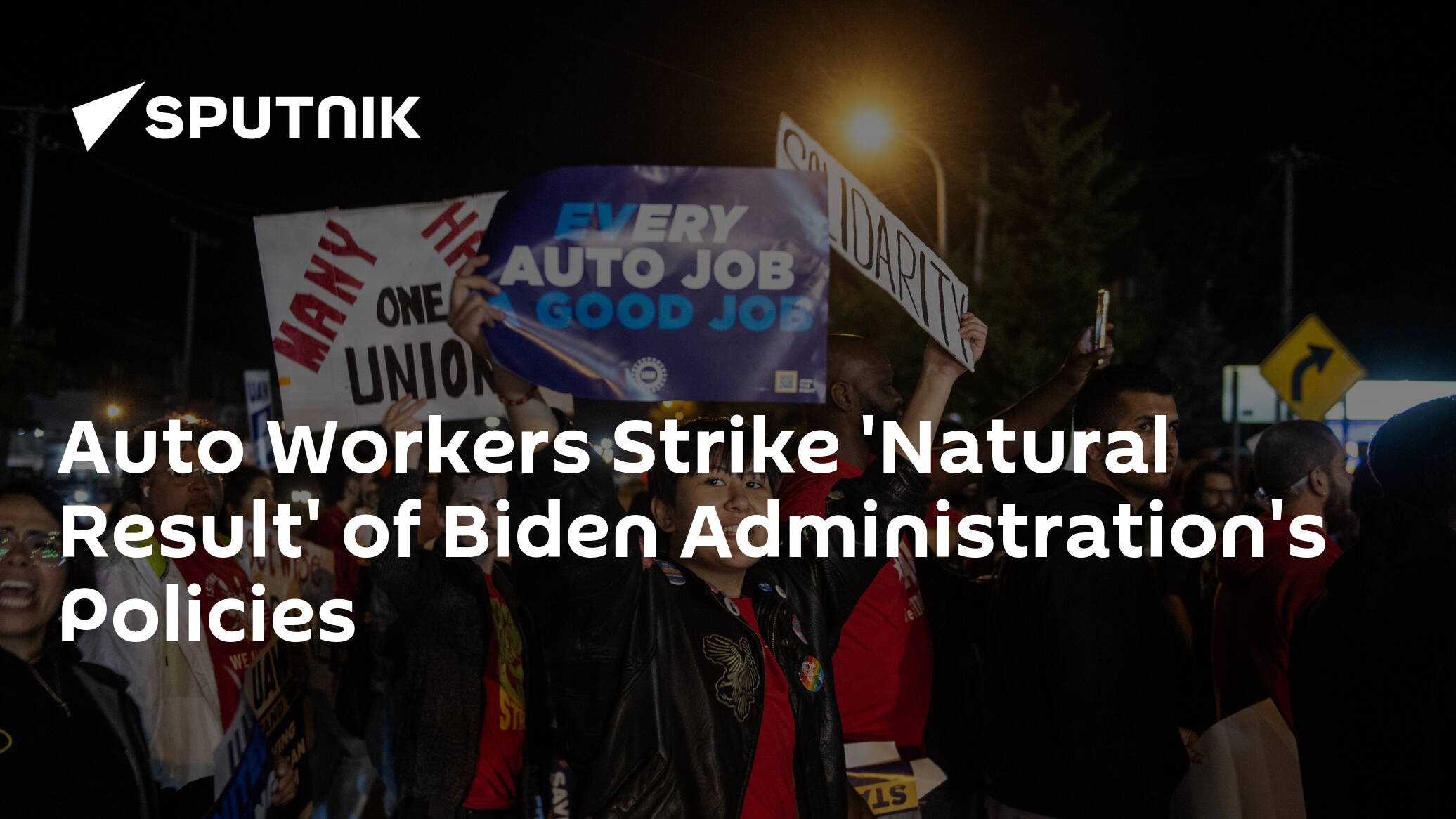 Auto Workers Strike 'Natural Result' of Biden Administration's Policies