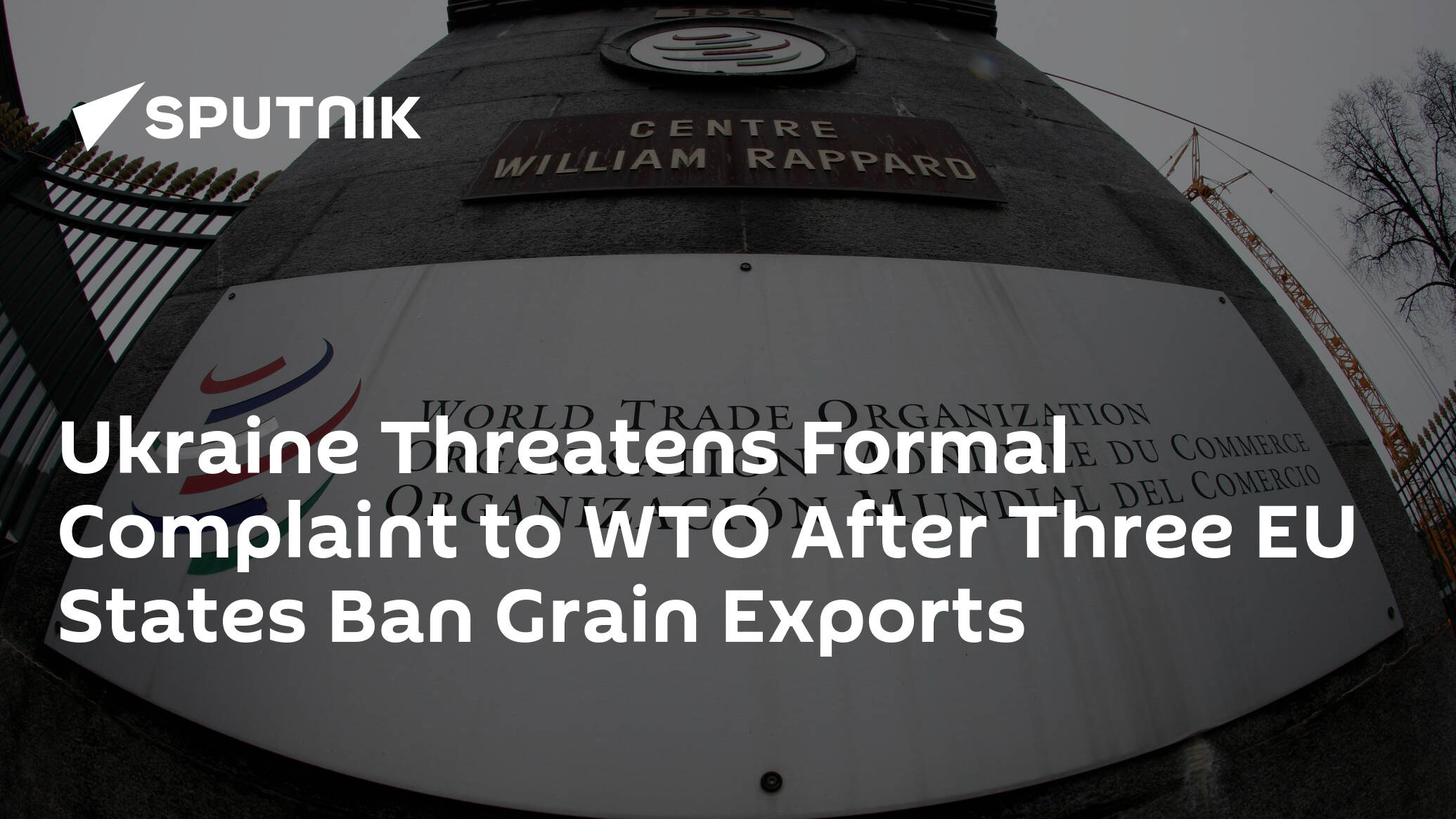 Ukraine Threatens to Complain to WTO After Three EU States Ban Its Grain Import