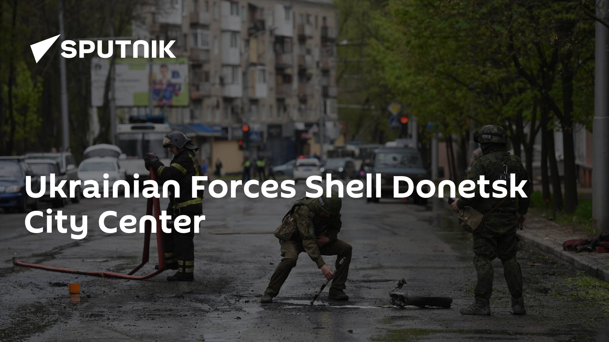 Ukrainian Forces Shell Donetsk City Center
