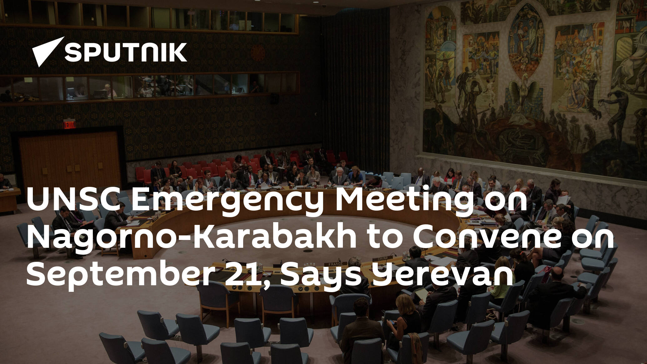 UNSC Emergency Meeting on Nagorno-Karabakh to Convene on September 21, Says Yerevan