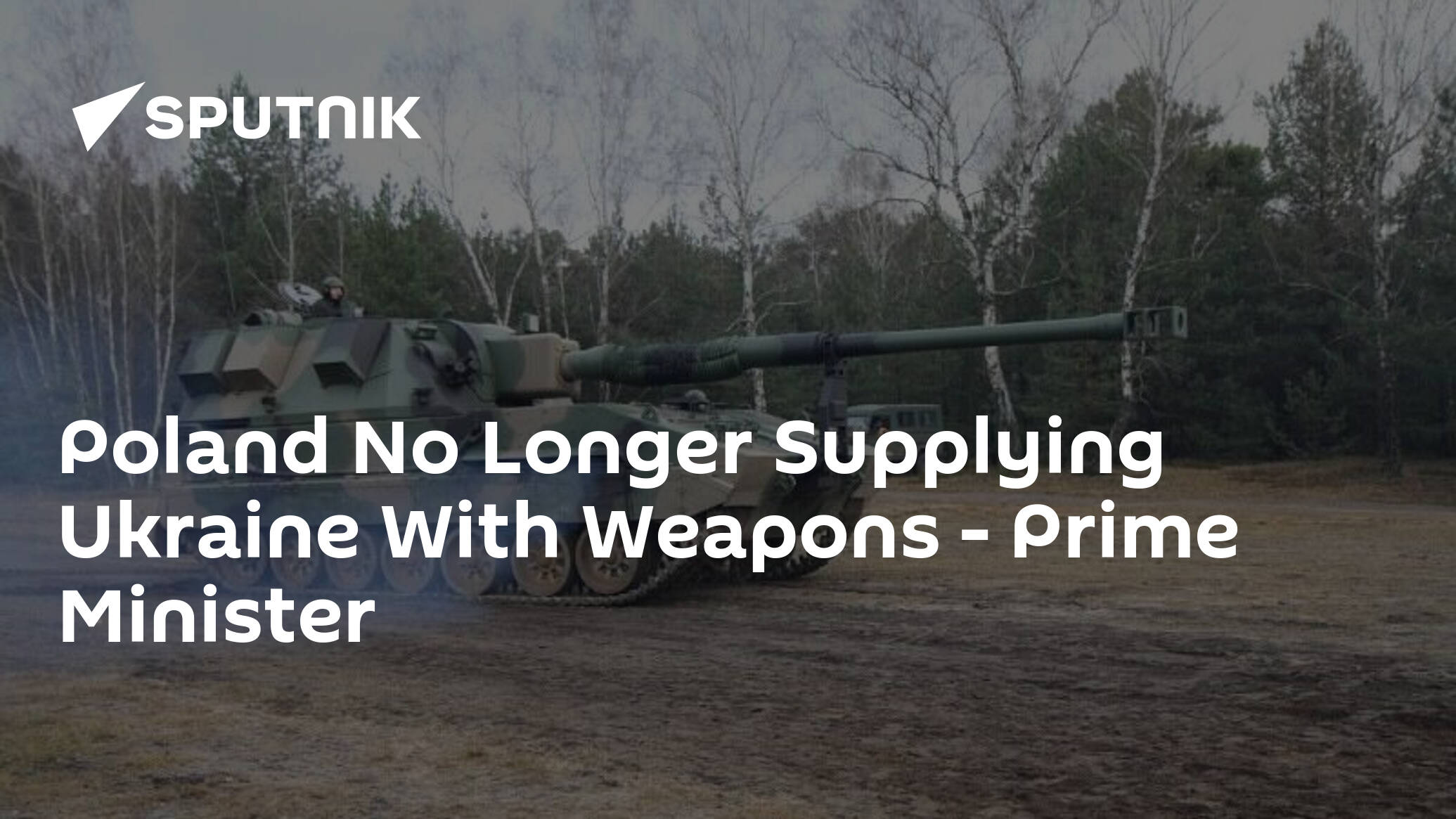 Poland No Longer Supplying Ukraine With Weapons – Prime Minister