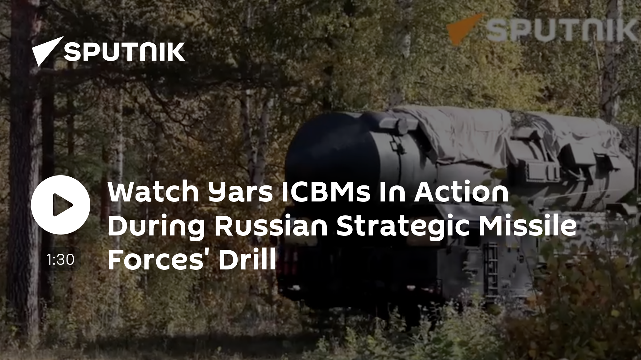 Watch Yars ICBMs In Action During Russian Strategic Missile Forces' Drill - Vimarsana News