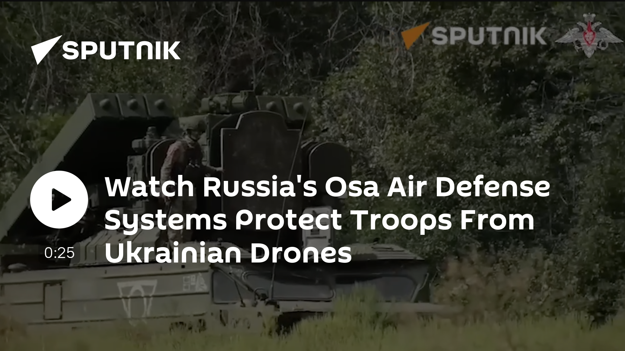 Watch Russian Air Defense Systems Osa Protect Troops From Ukrainian UAV - Vimarsana News