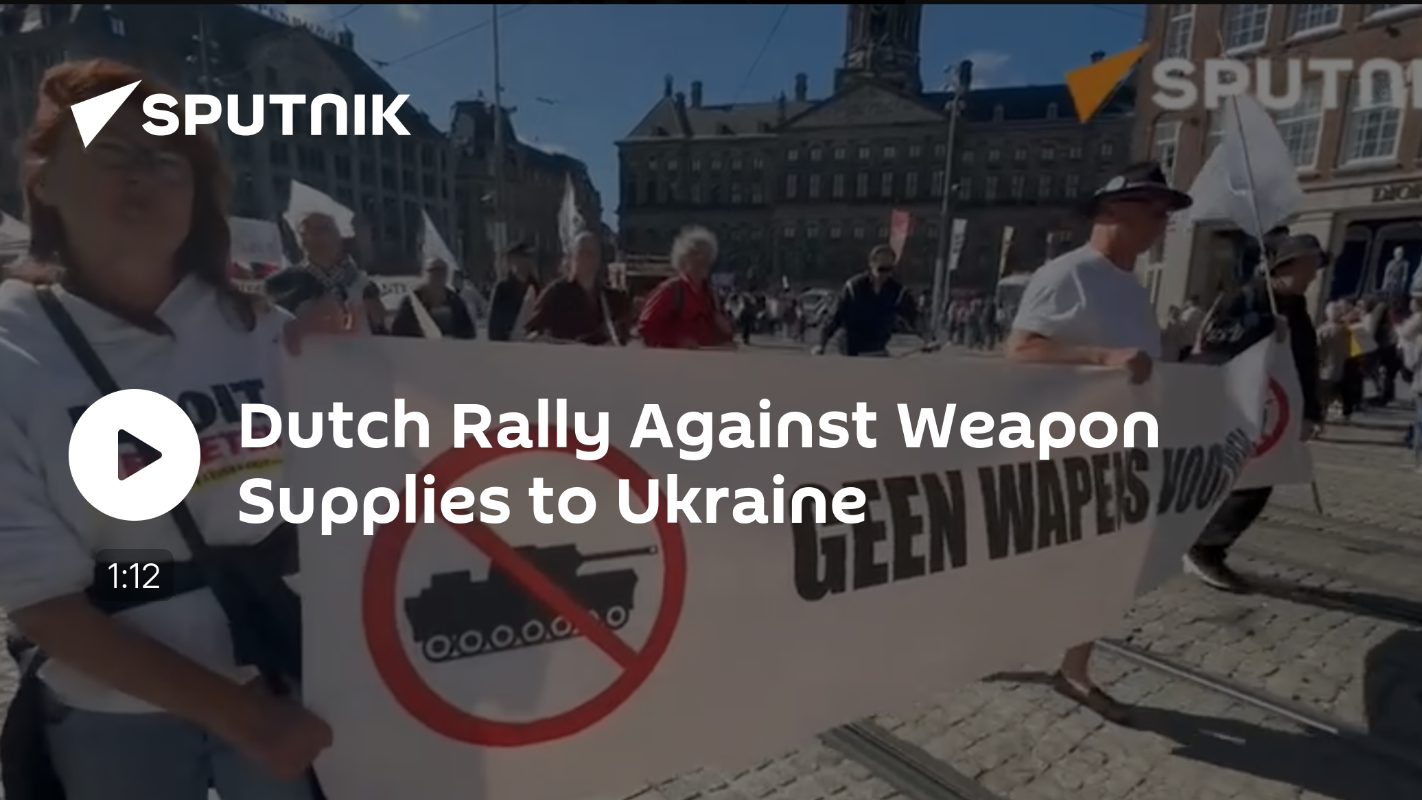 Dutch Rally Against Weapon Supplies to Ukraine