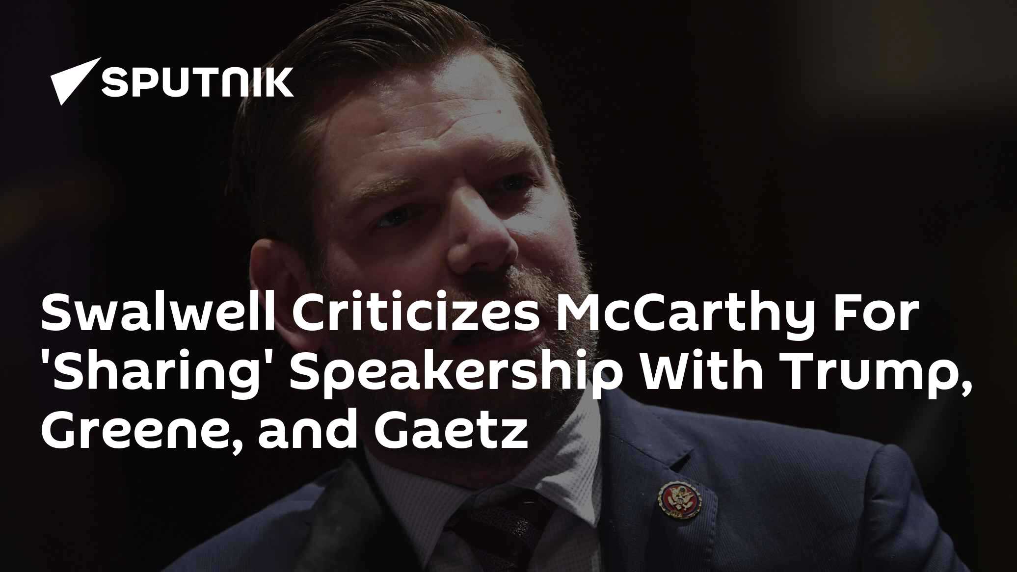 Swalwell Criticizes McCarthy's Shared Speakership with Trump, Greene, and Gaetz - Vimarsana News