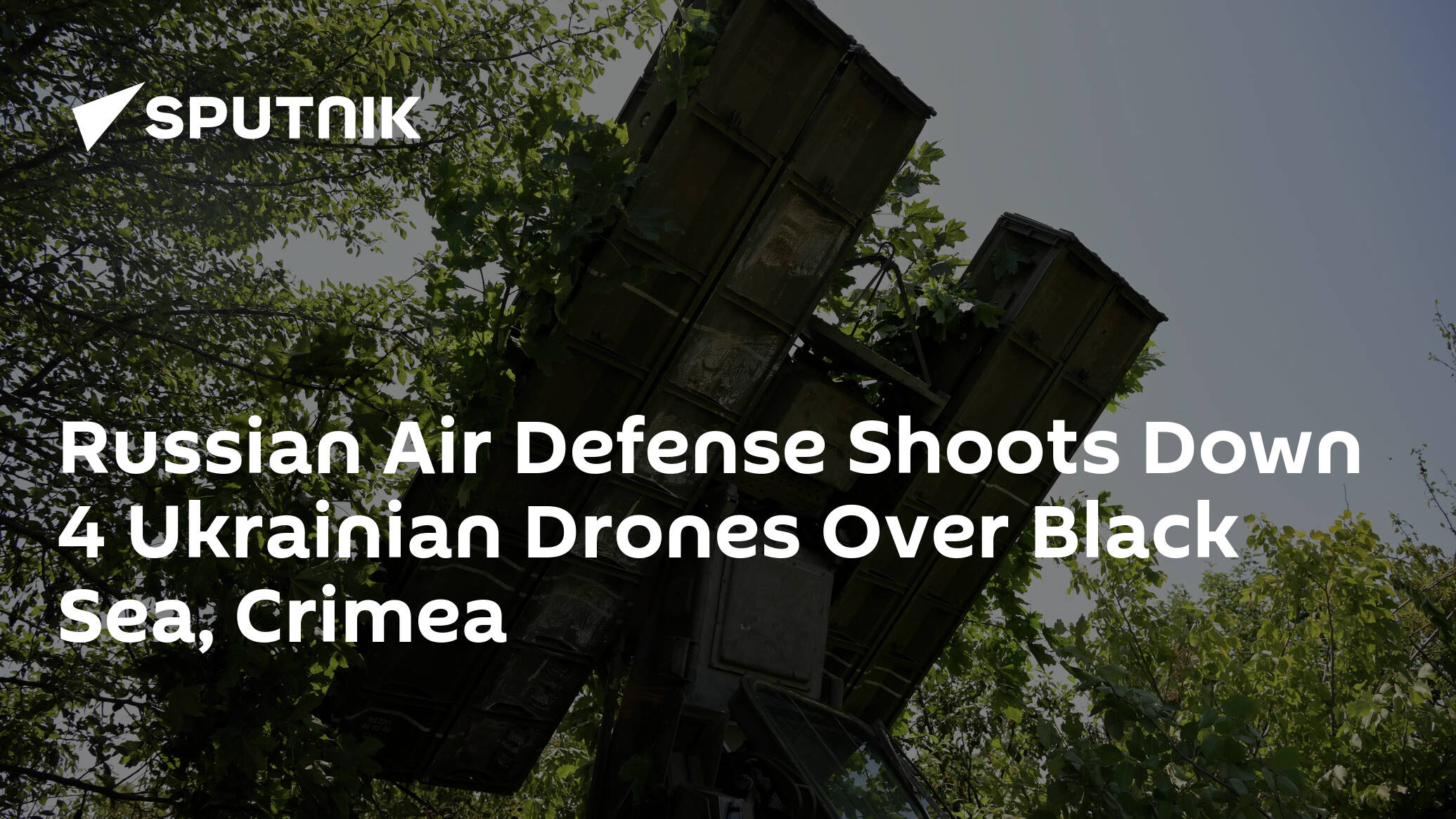 Russian Air Defense Shoots Down 4 Ukrainian Drones Over Black Sea, Crimea