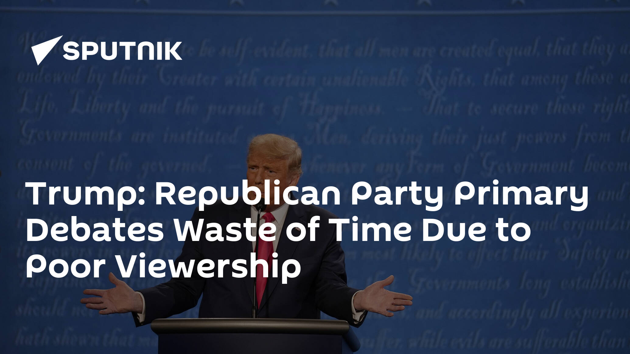 Trump: Republican Party Primary Debates Waste of Time Due to Poor Viewership