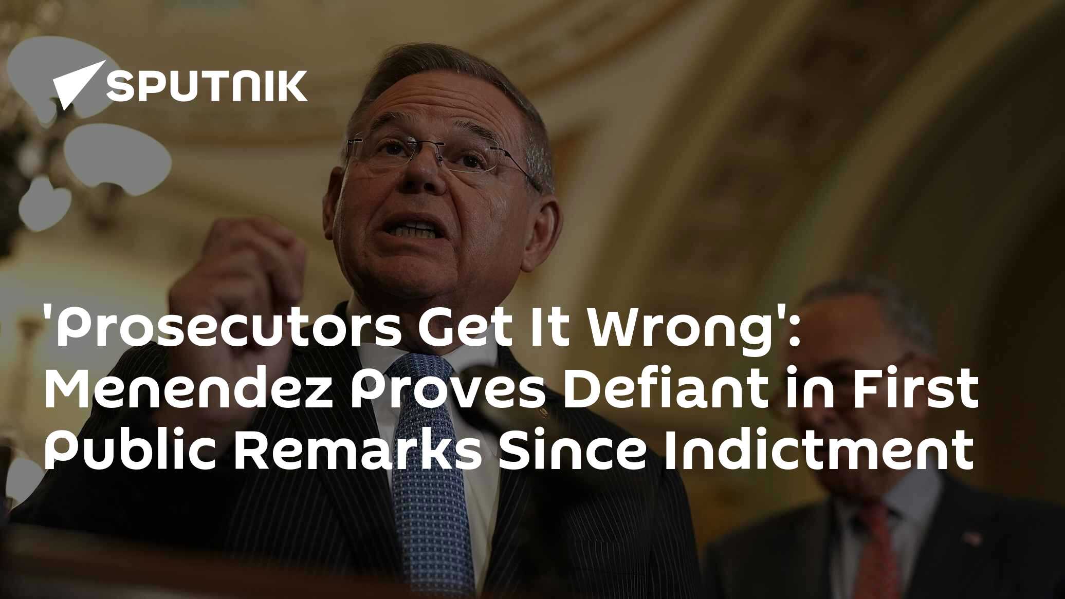 Menendez Says he Won't Resign, Declares Innocence - Vimarsana News