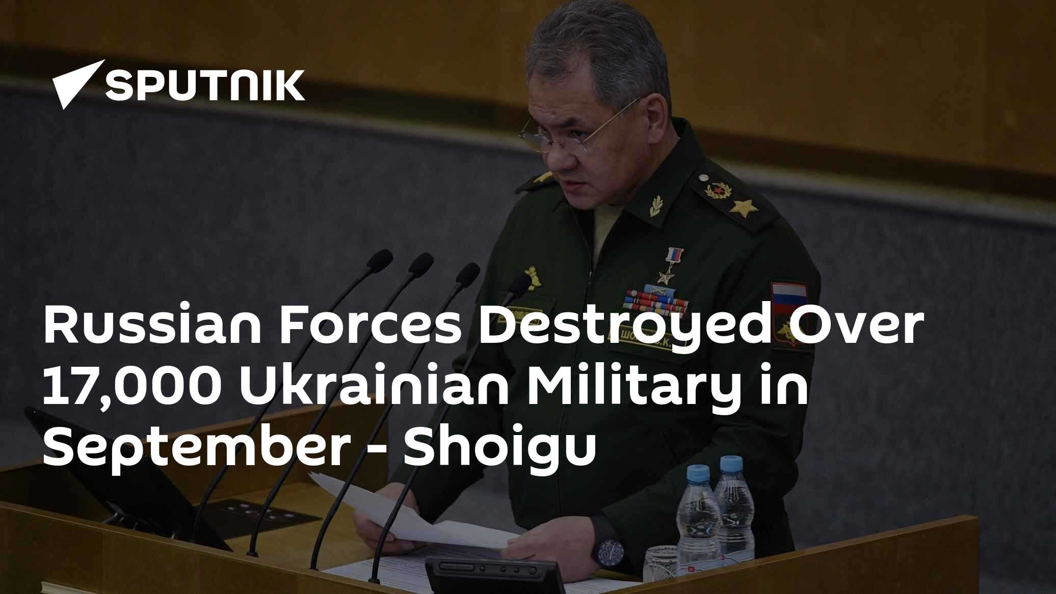 Russian Forces Destroyed Over 17,000 Ukrainian Military in September ...