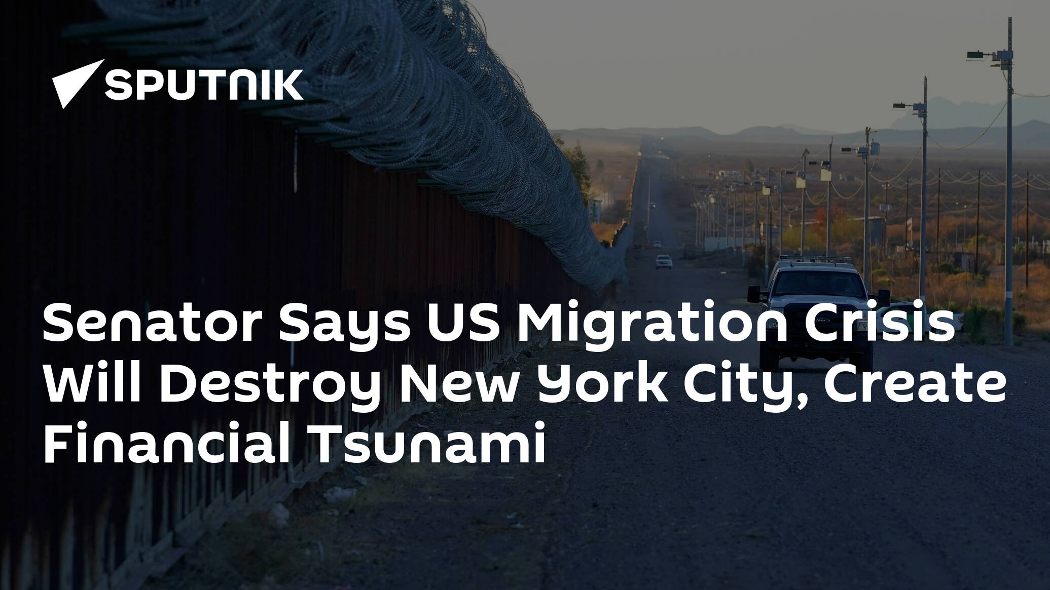 Senator Says US Migration Crisis Will Destroy New York City, Create Financial Tsunami