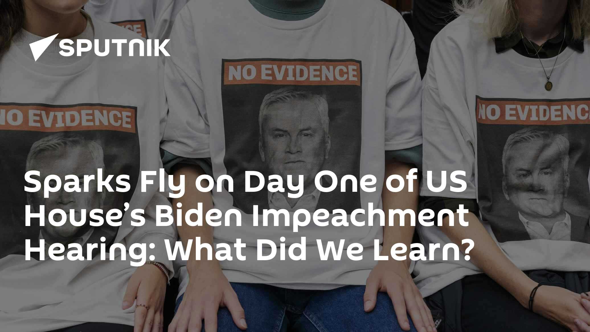Sparks Fly on Day 1 of US House's Biden Impeachment Hearing: What Did We Learn? - Vimarsana News