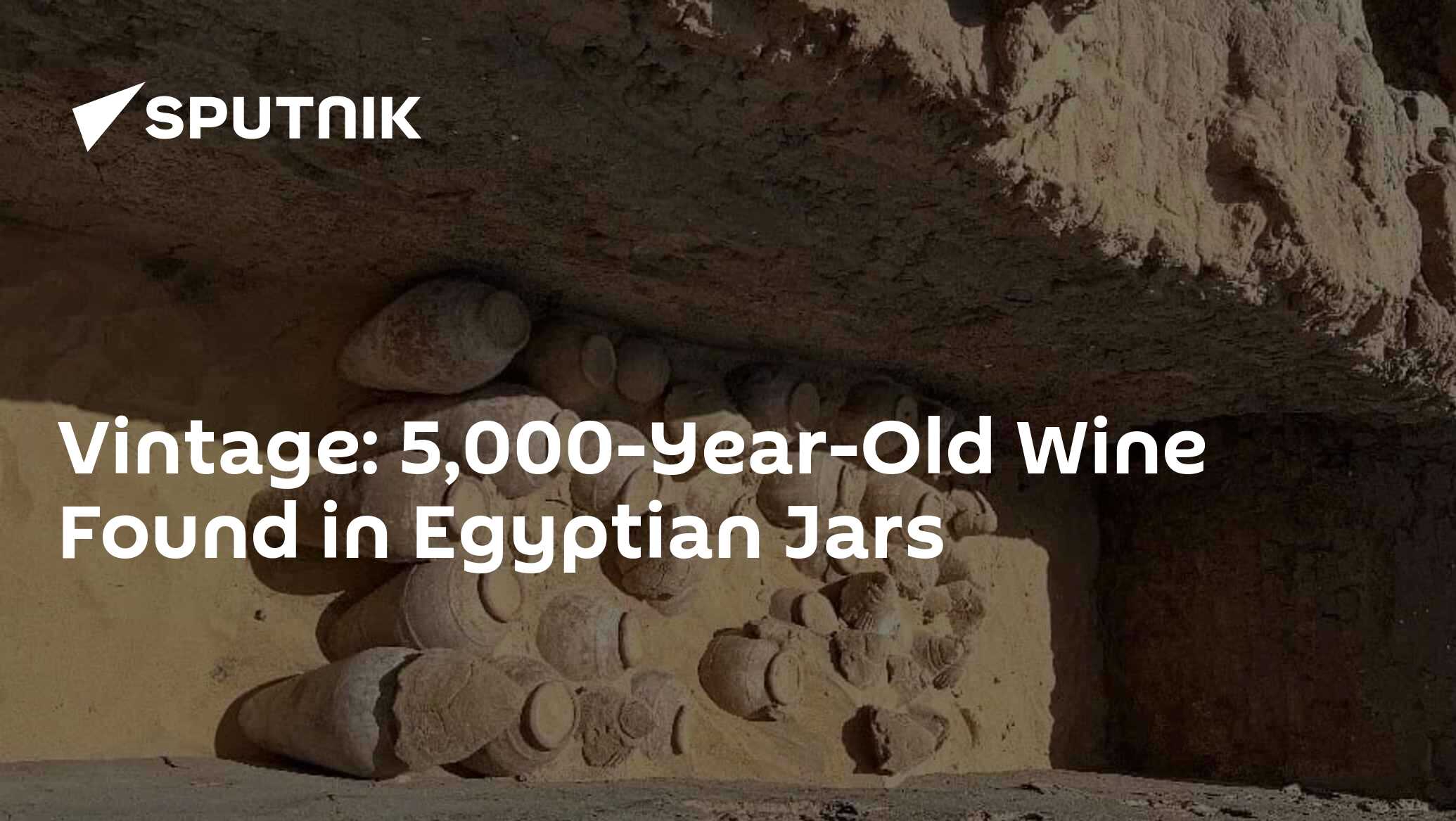 Vintage 5,000YearOld Wine Found in Egyptian Jars