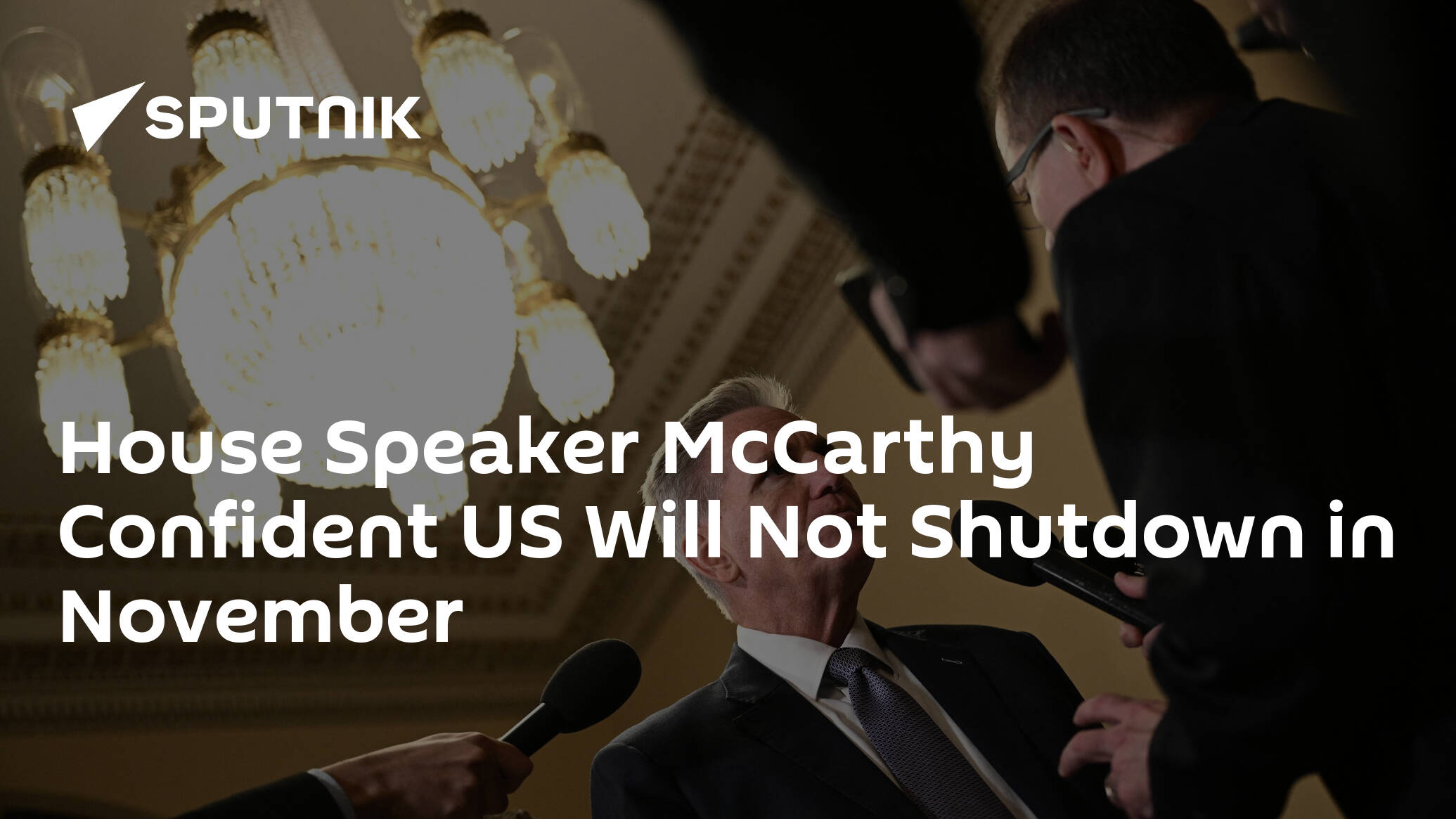House Speaker McCarthy Expresses Confidence US Will Avoid Shutdown in November