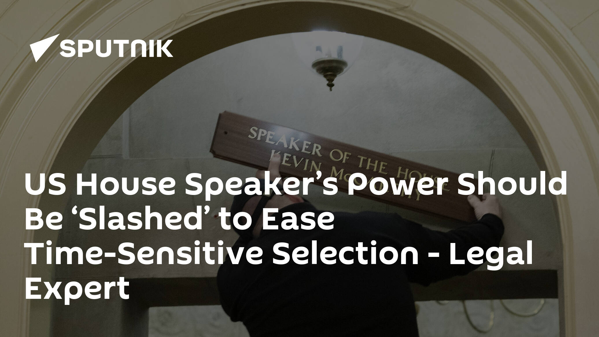 US House Speaker’s Power Should Be ‘Slashed’ to Ease Time-Sensitive Selection – Legal Expert