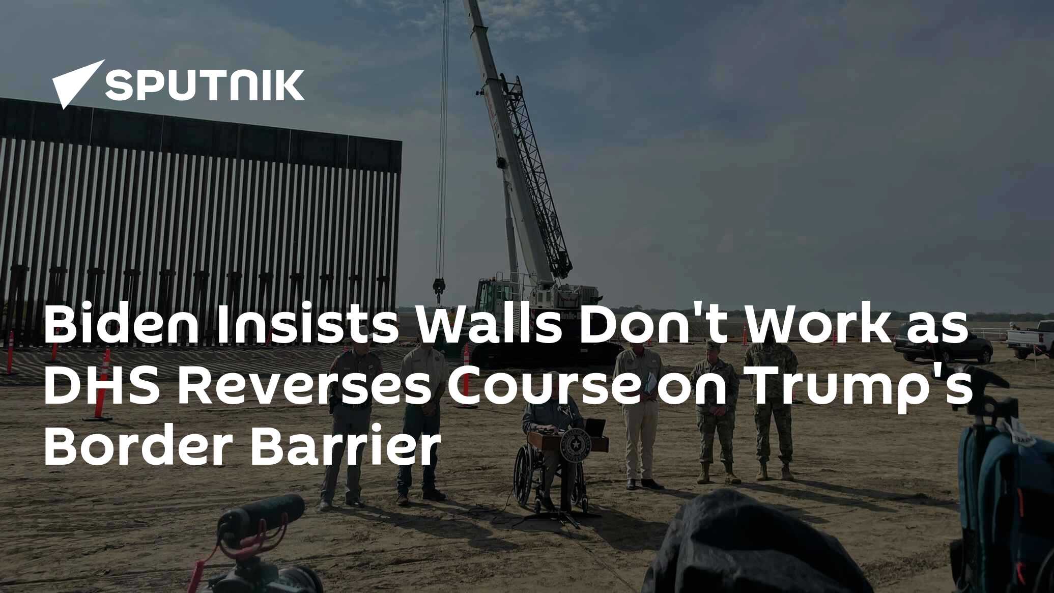 Biden Says Walls Don’t Work as US Reverses Course on Trump’s Border Wall