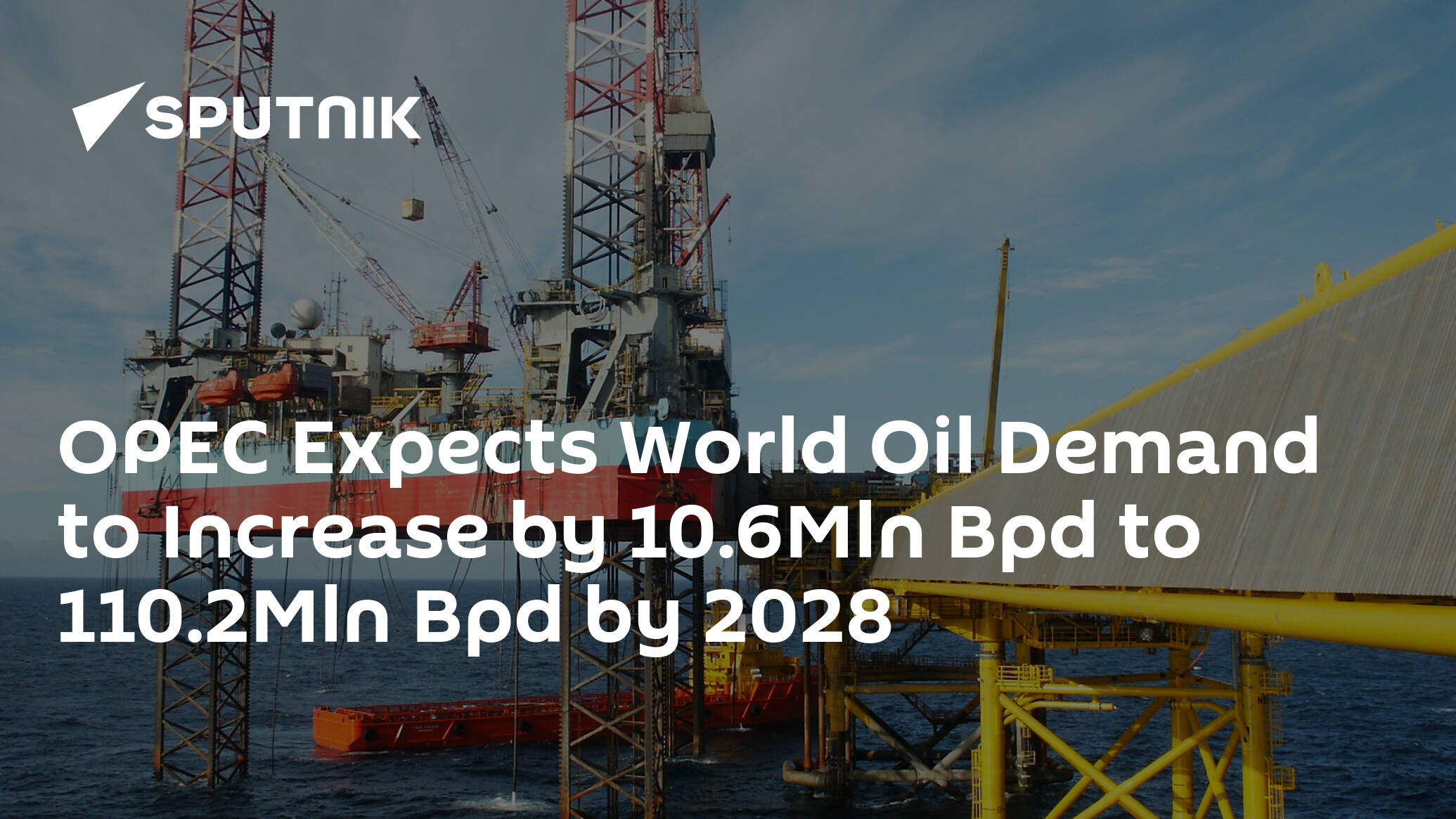 OPEC Expects World Oil Demand to Increase by 10.6Mln Bpd to 110.2Mln Bpd by 2028