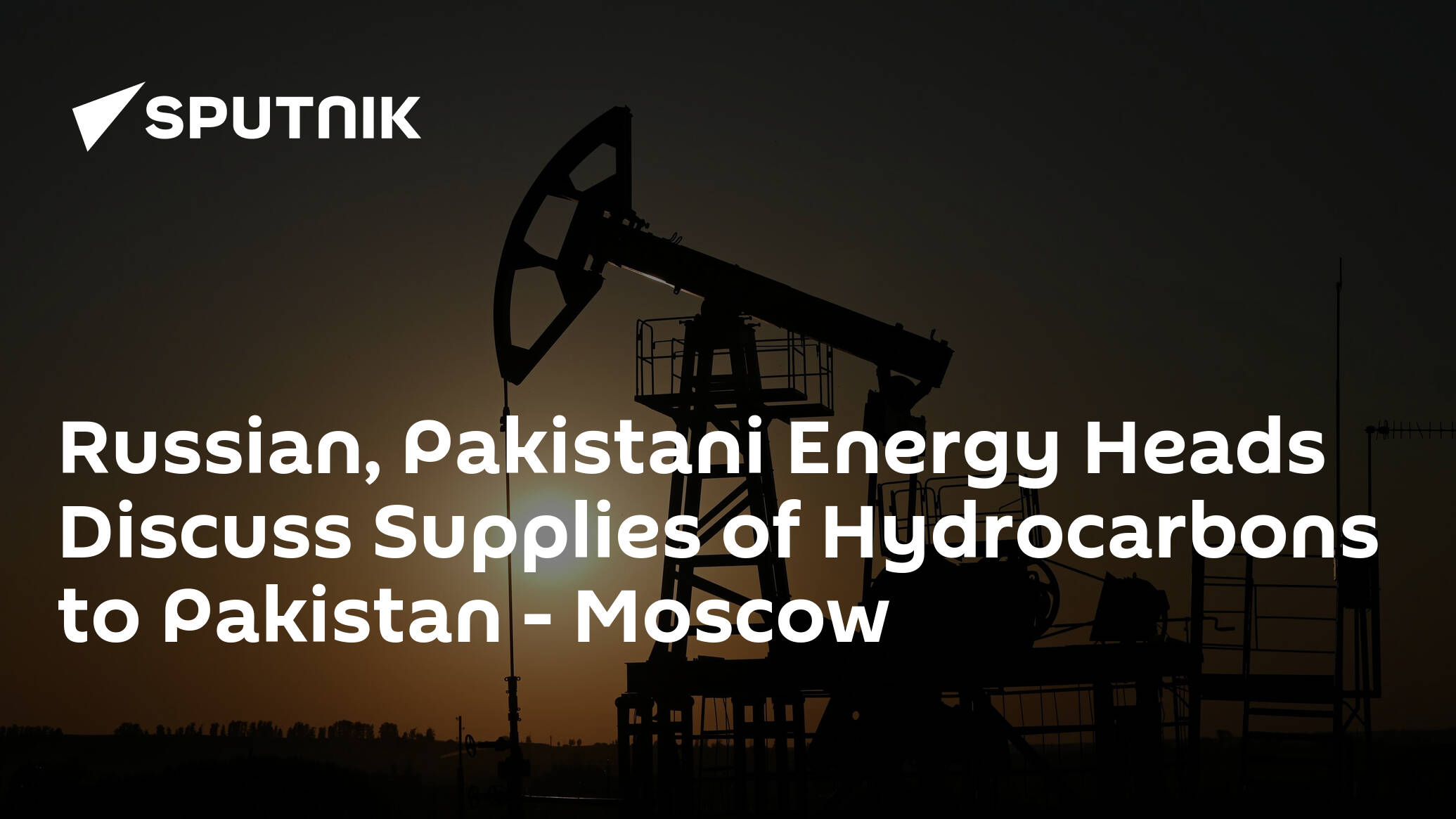 Russian, Pakistani Energy Heads Discuss Supplies of Hydrocarbons to Pakistan – Moscow
