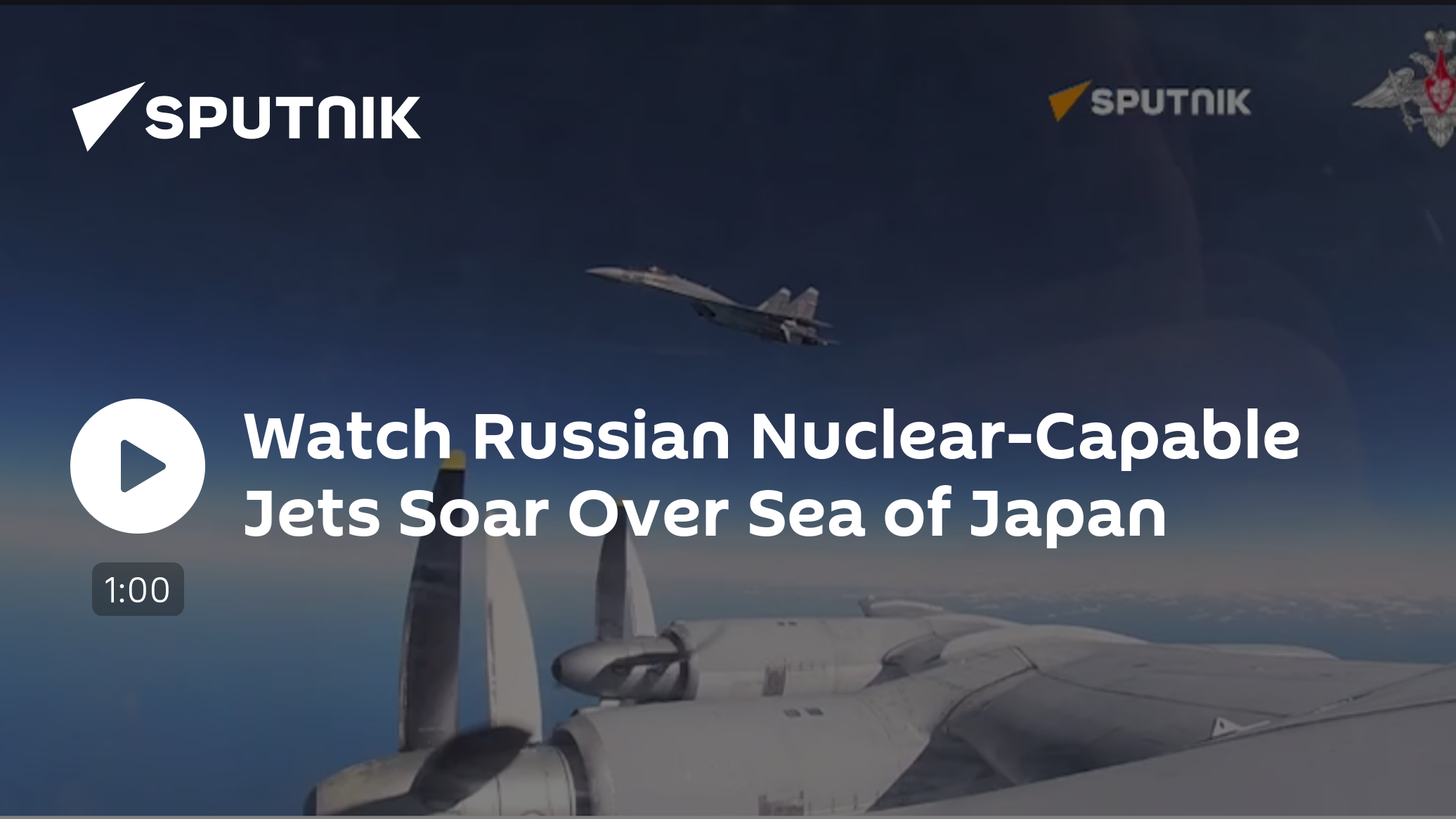 Watch Russian Nuclear-Capable Jets Flying Over Sea Of Japan