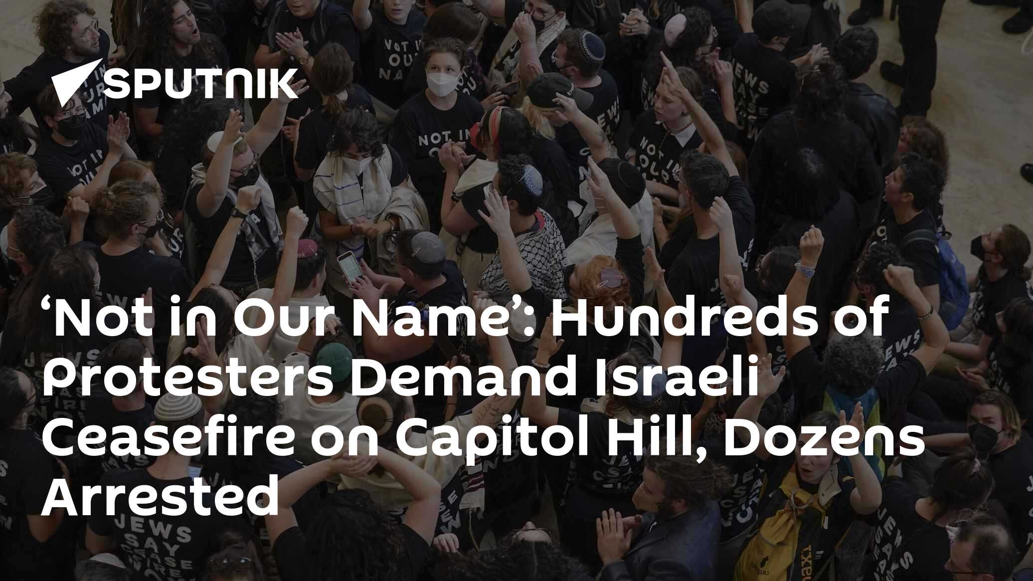 Hundreds of Protesters Demand Israeli Ceasefire on Capitol Hill, Dozens Arrested - Vimarsana News