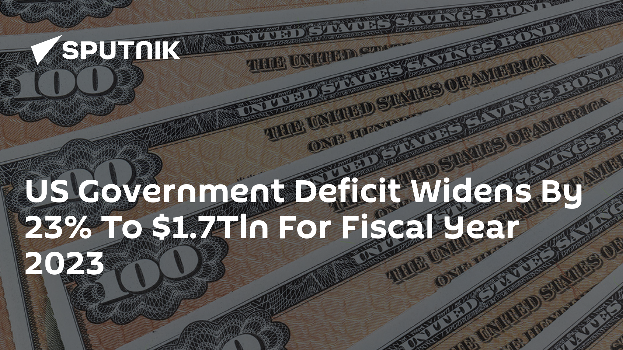 US Government Deficit Widens By 23% To .7Tln For Fiscal Year 2023